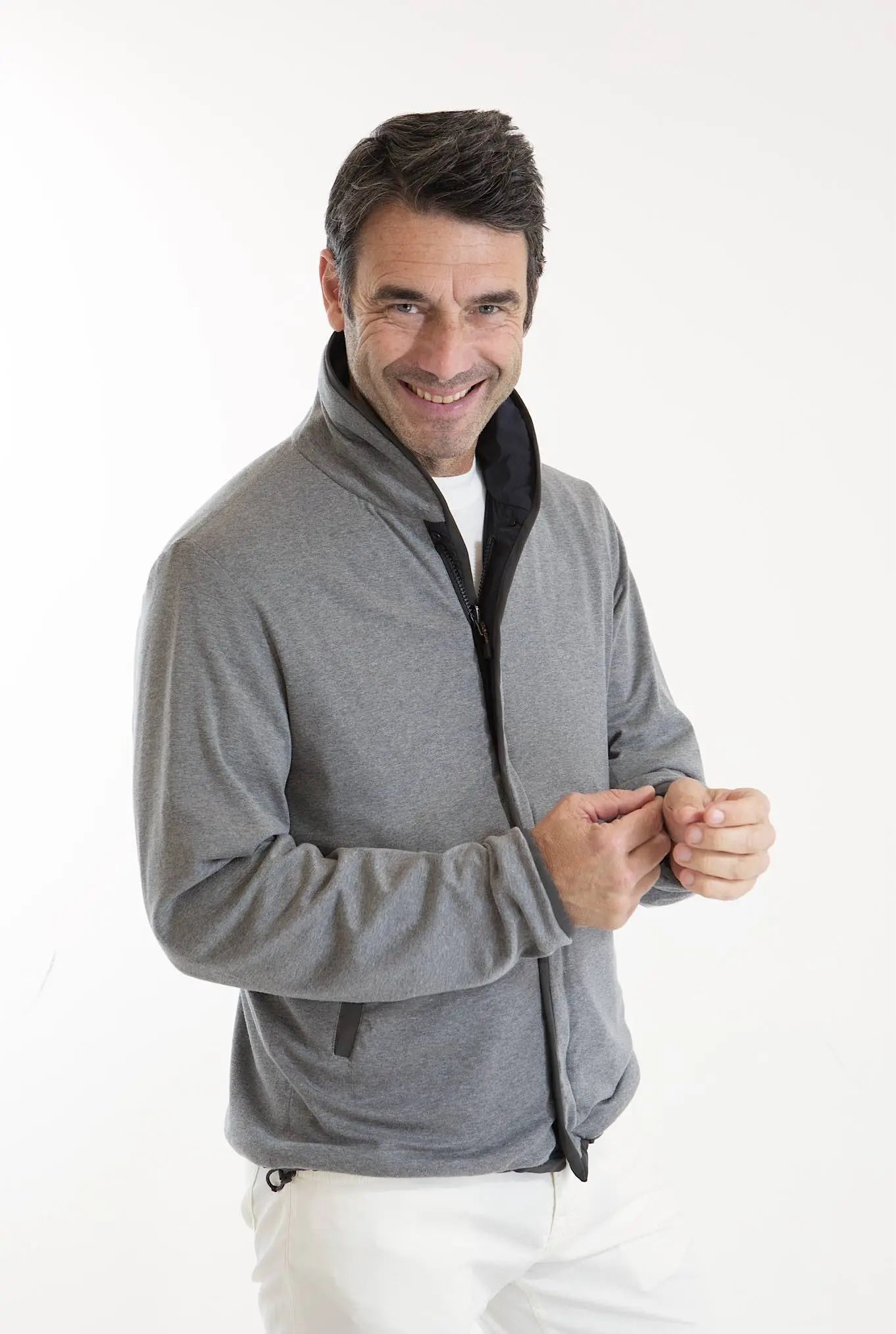 Giubbino Reversibile mod. Jibset Blu Grigio