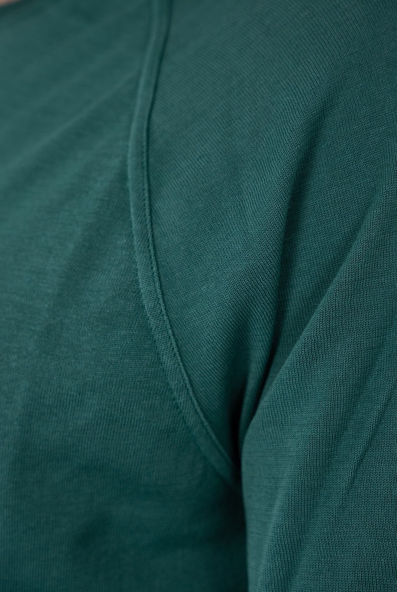 Maglia Girocollo Taglio Felpa Verde - Guarino Store