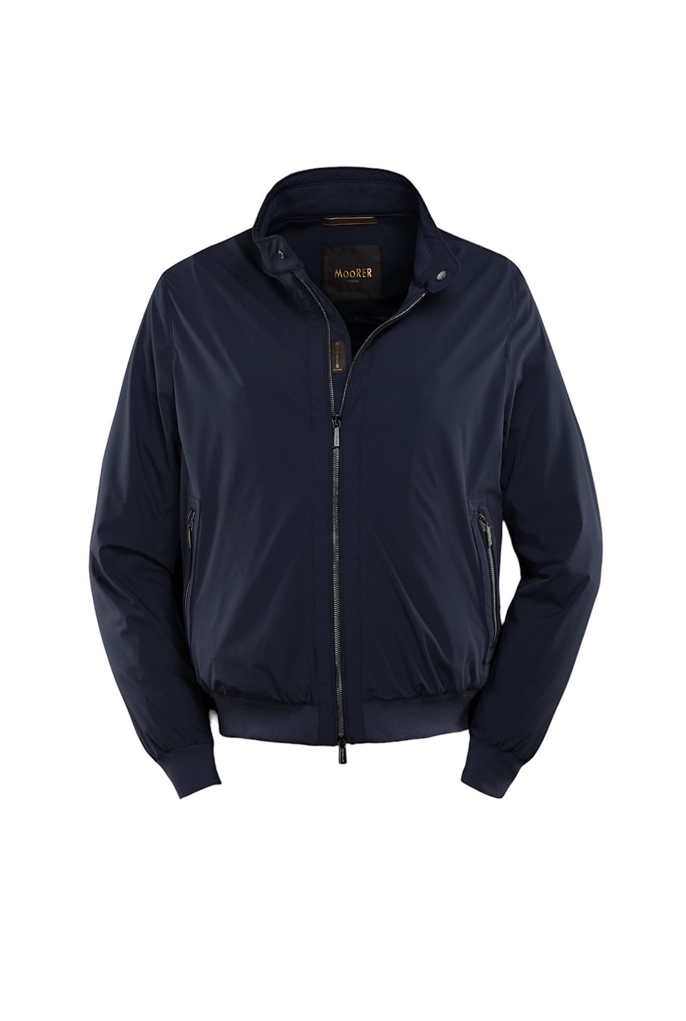 MOORER Bomber mod. Alberti Stretch Water Resistant Dark Blue