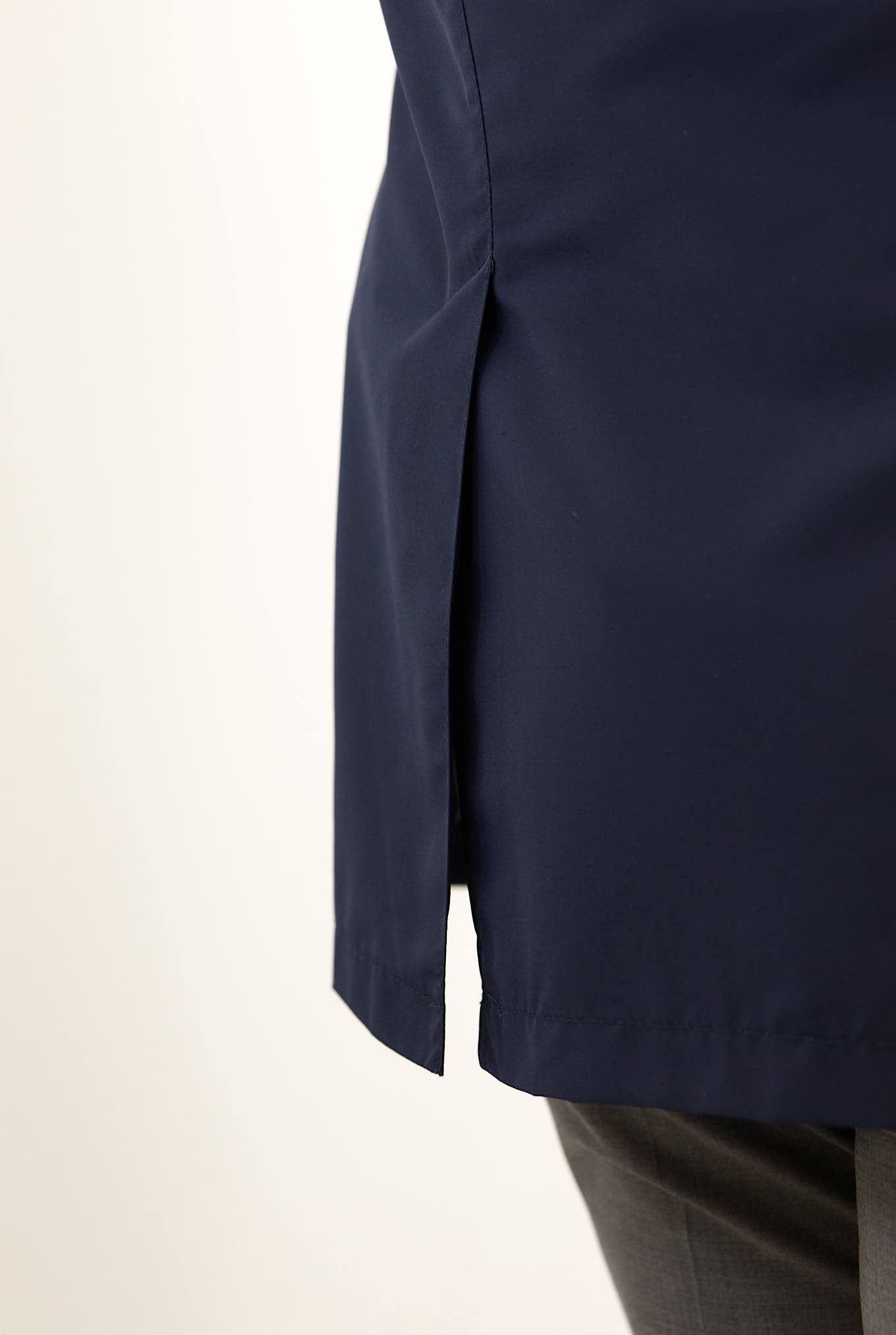 GUARINO Carcoat Loro Piana Navy Blue fabric