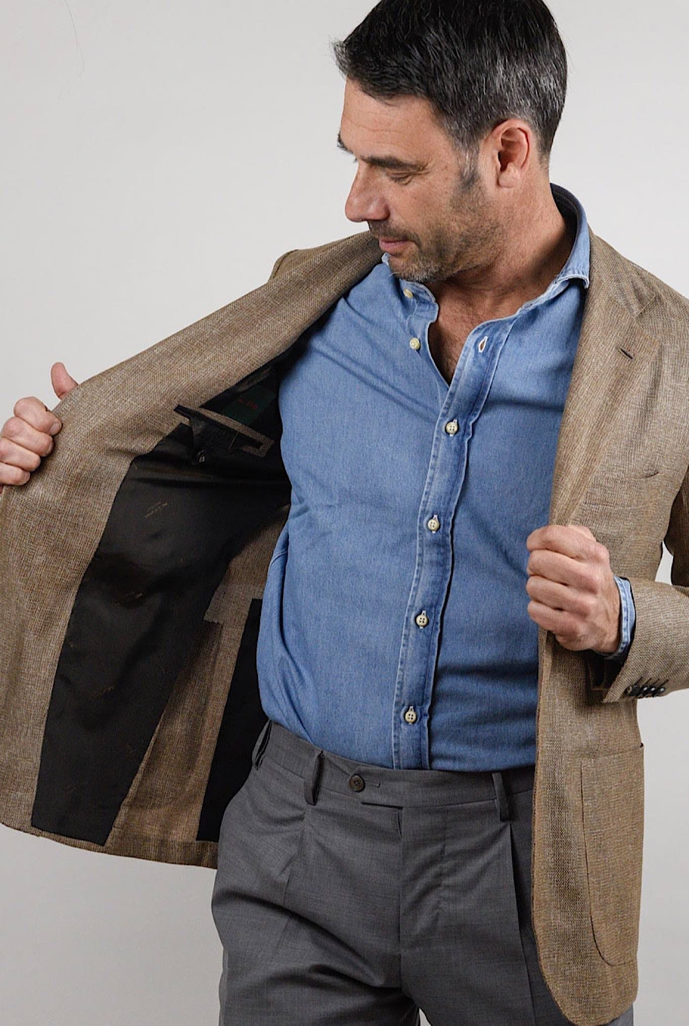KITON Tobacco Cashmere Jacket