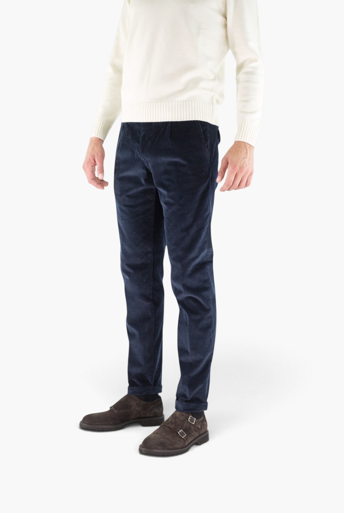 Pantaloni Velluto Blu MYTHS