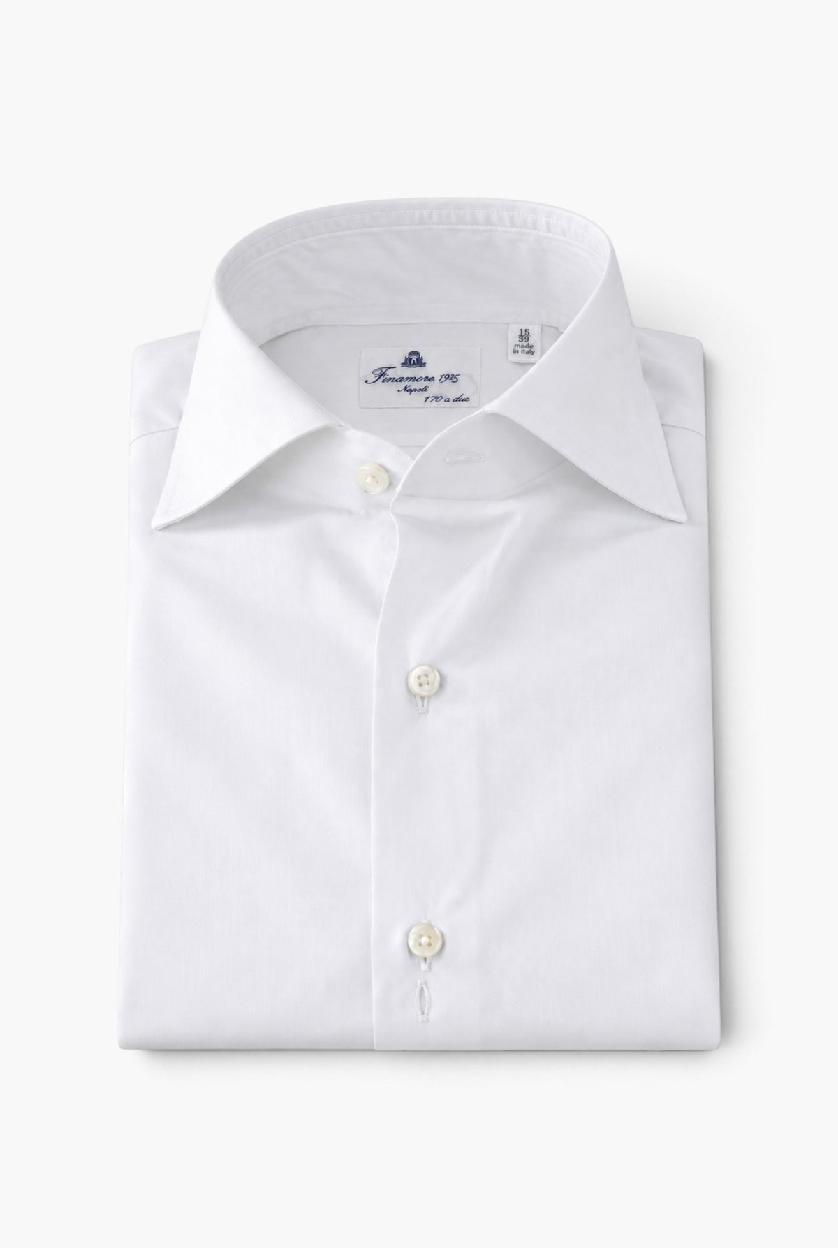 Camicia Napoli '170 a due' Bianco FINAMORE