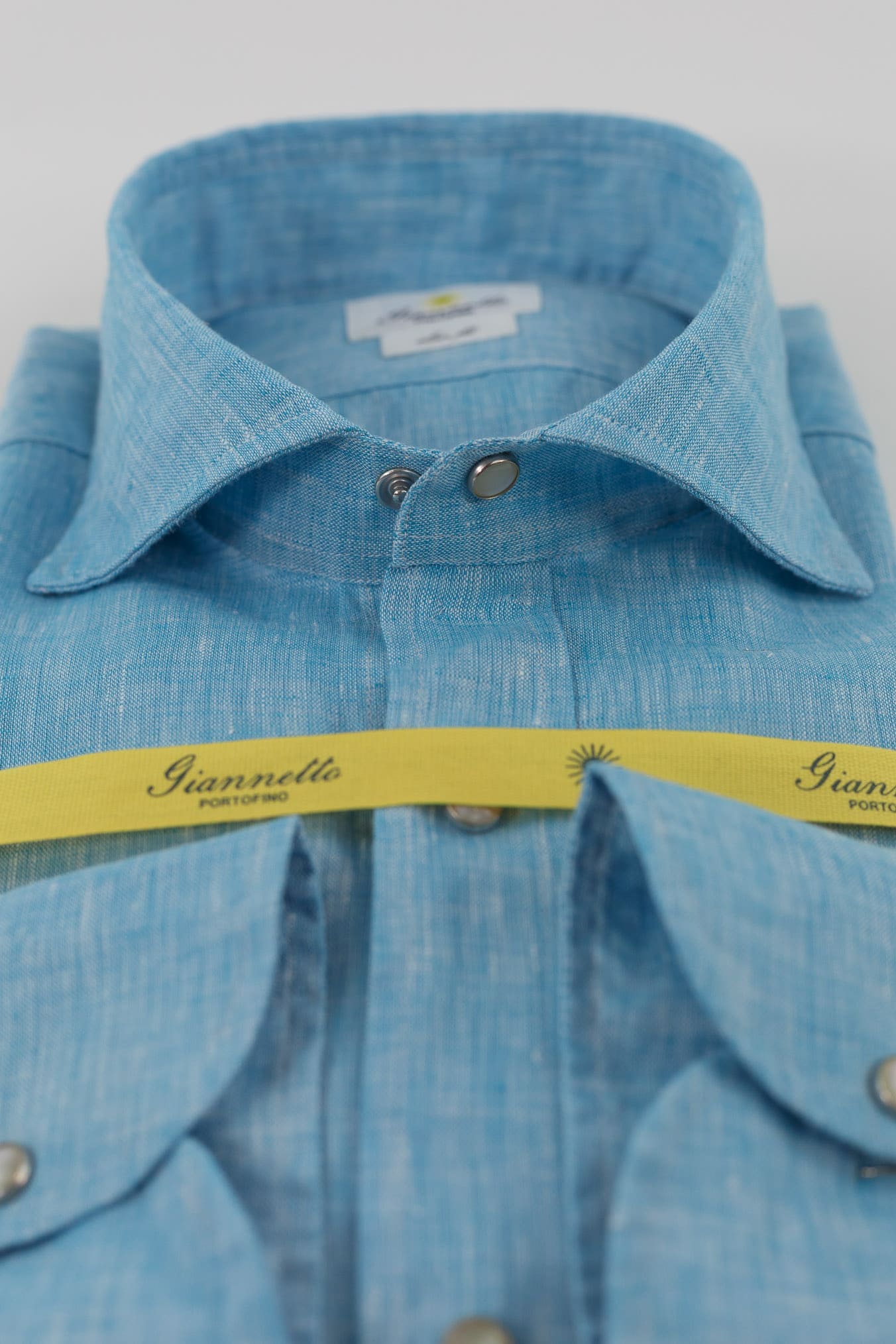 Camicia Lino Azzurro COMFORT FIT