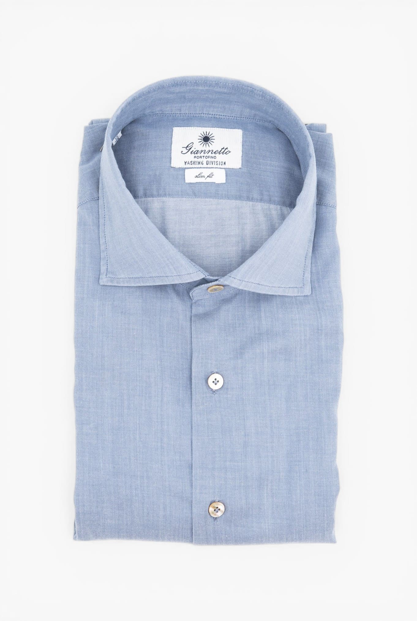 GIANNETTO PORTOFINO Camicia Denim Superlight COMFORT FIT
