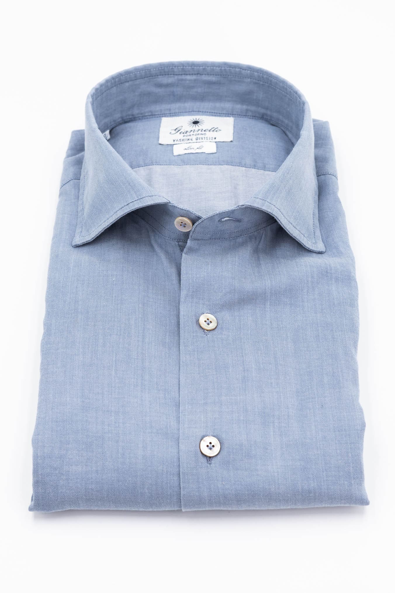 GIANNETTO PORTOFINO Camicia Denim Superlight COMFORT FIT