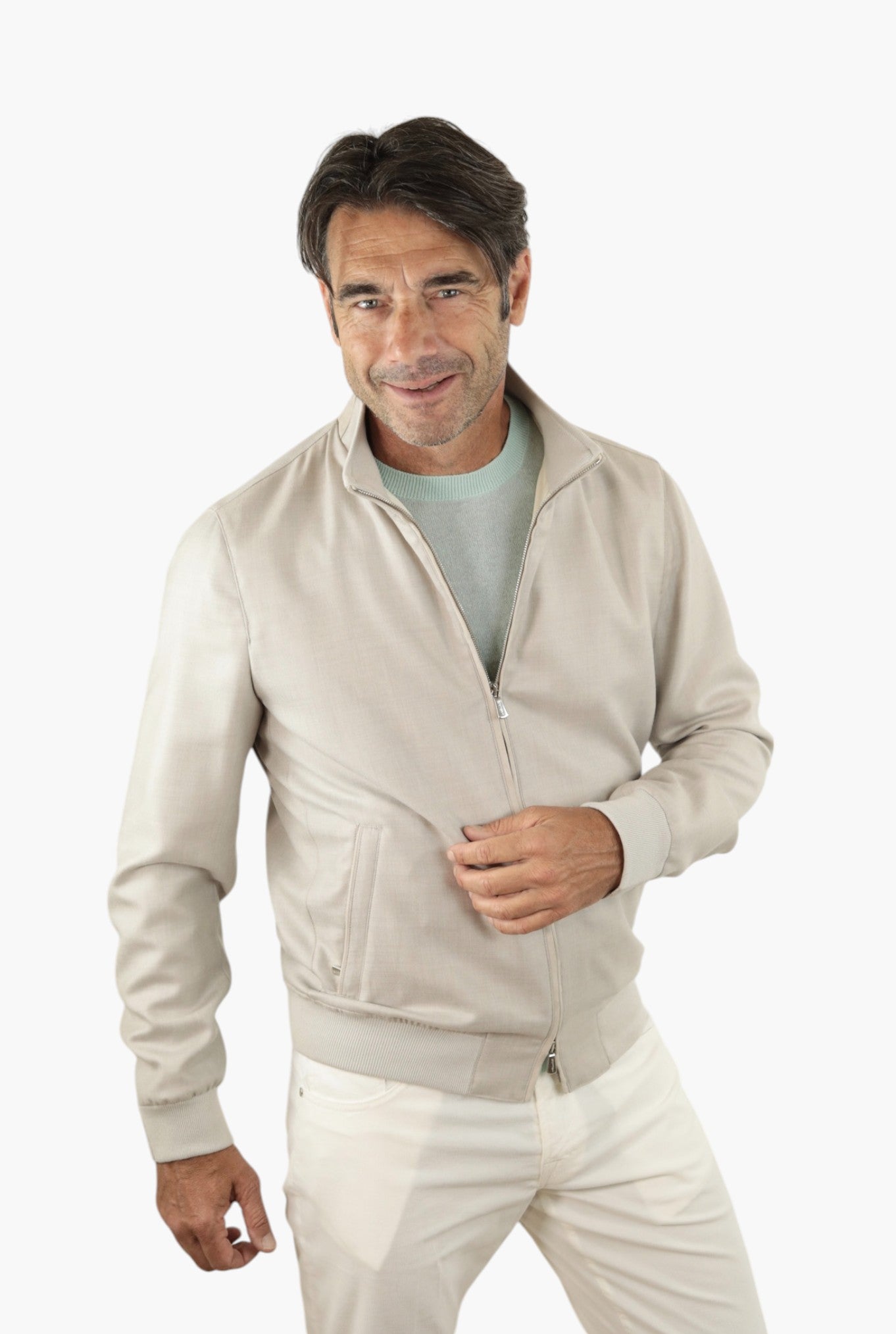 Giubbino Cashmere Superlight Beige Chiaro