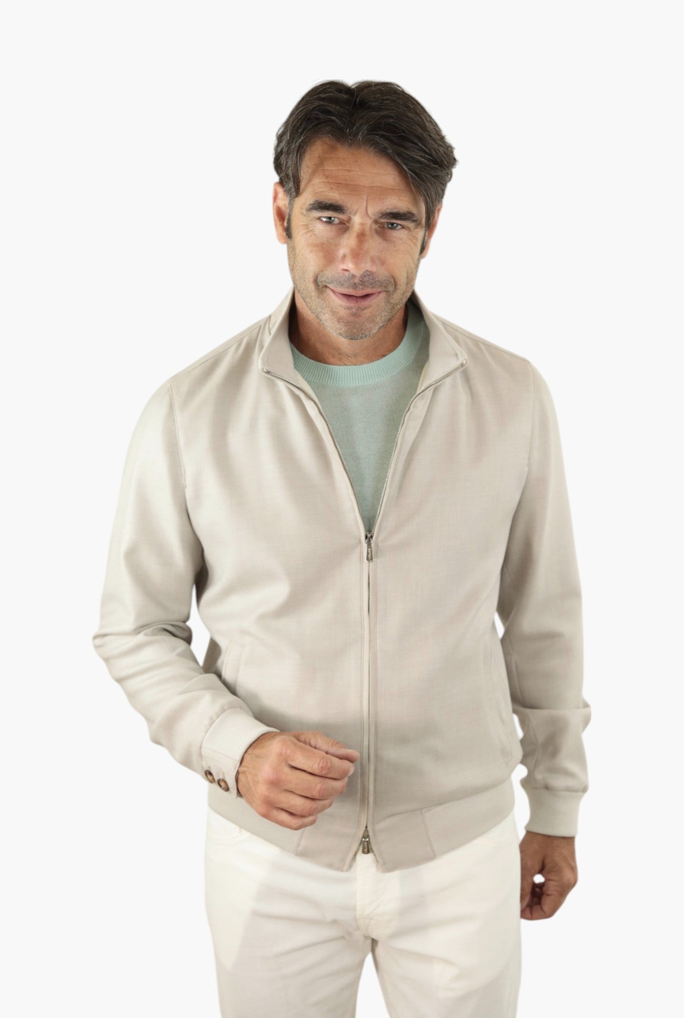 Giubbino Cashmere Superlight Beige Chiaro