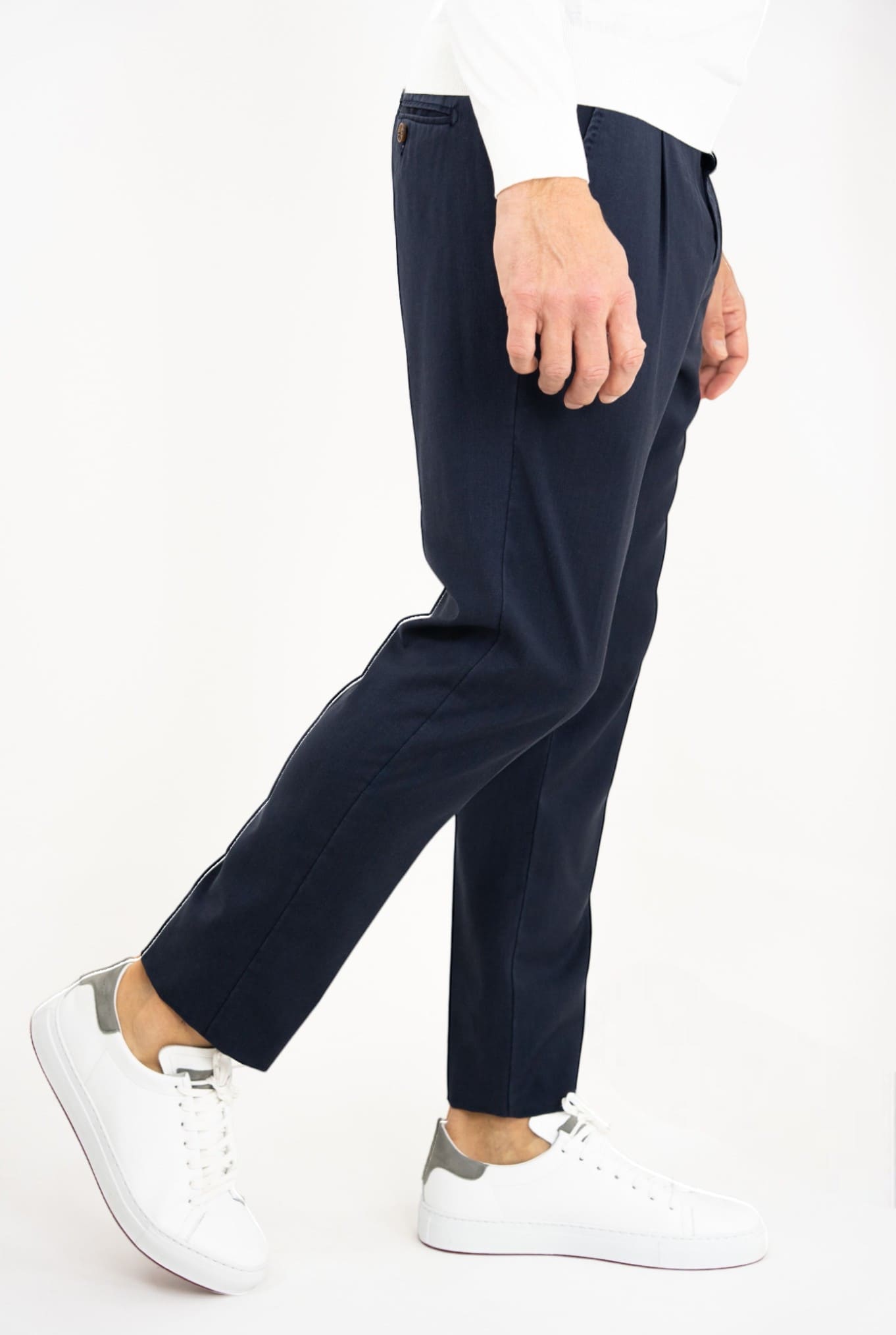 MYTHS MYTHS Pantaloni Fresco Lana con Pinces Tortora