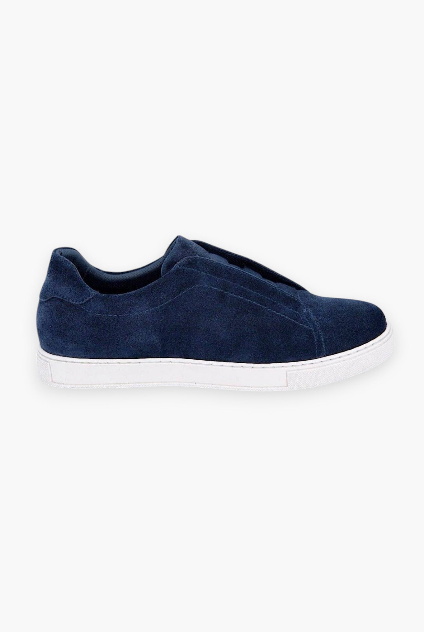 PELLETTIERI DI PARMA Sneakers Suede Slip On Blu Scuro