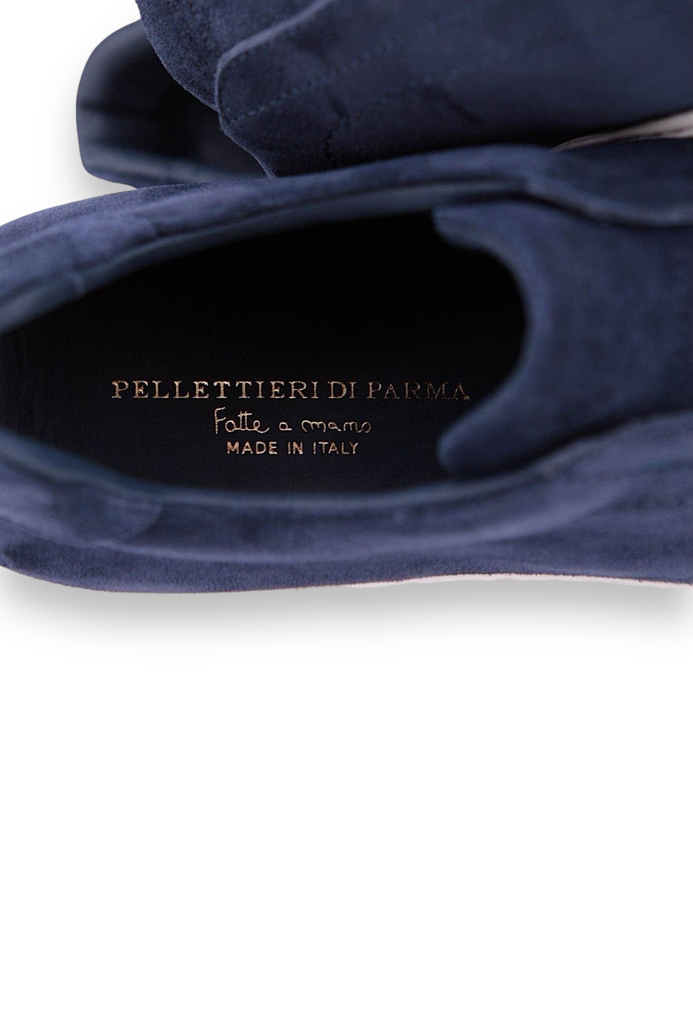 PELLETTIERI DI PARMA Sneakers Suede Slip On Blu Scuro