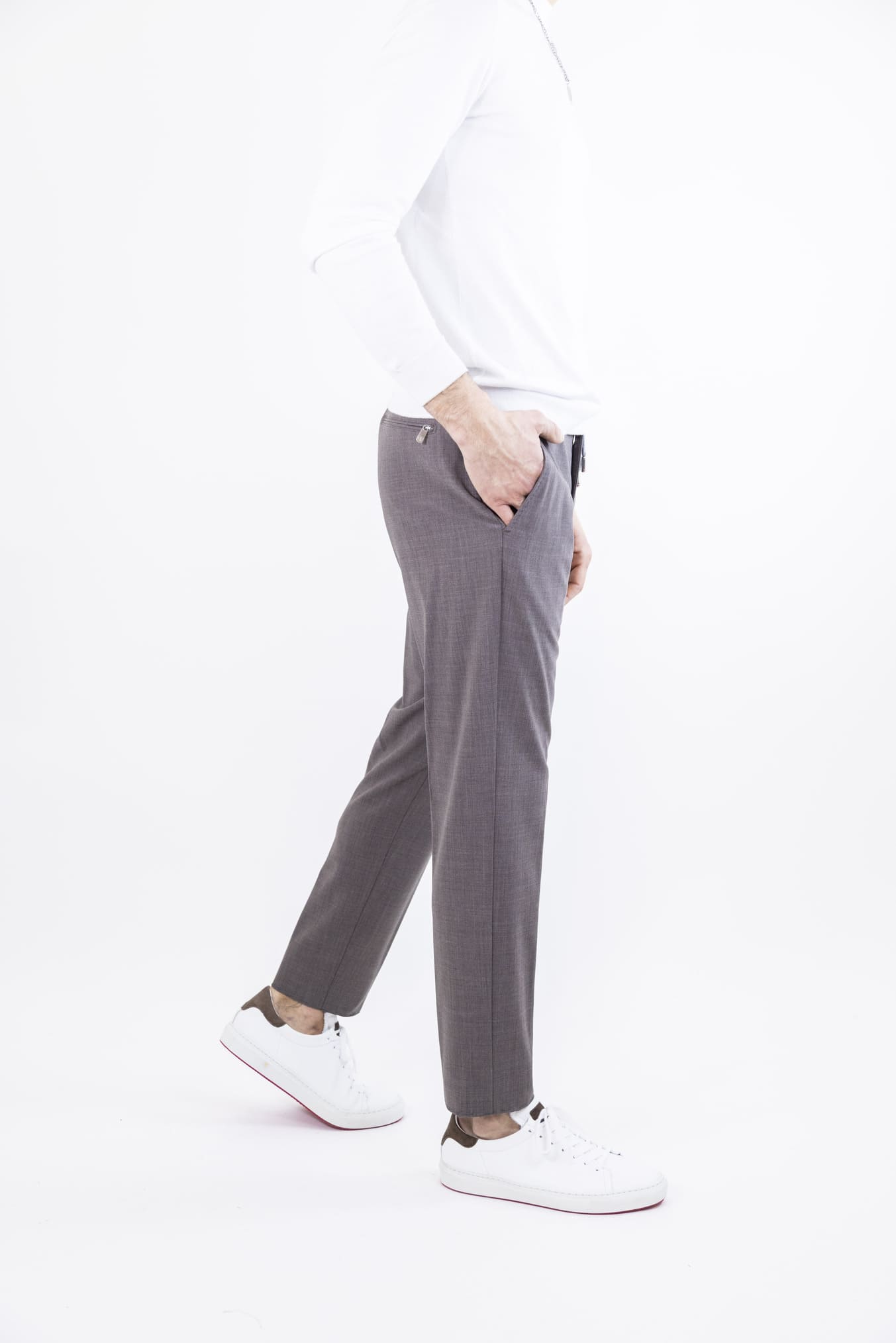 Pantaloni con Coulisse mod. Caracciolo Tortora