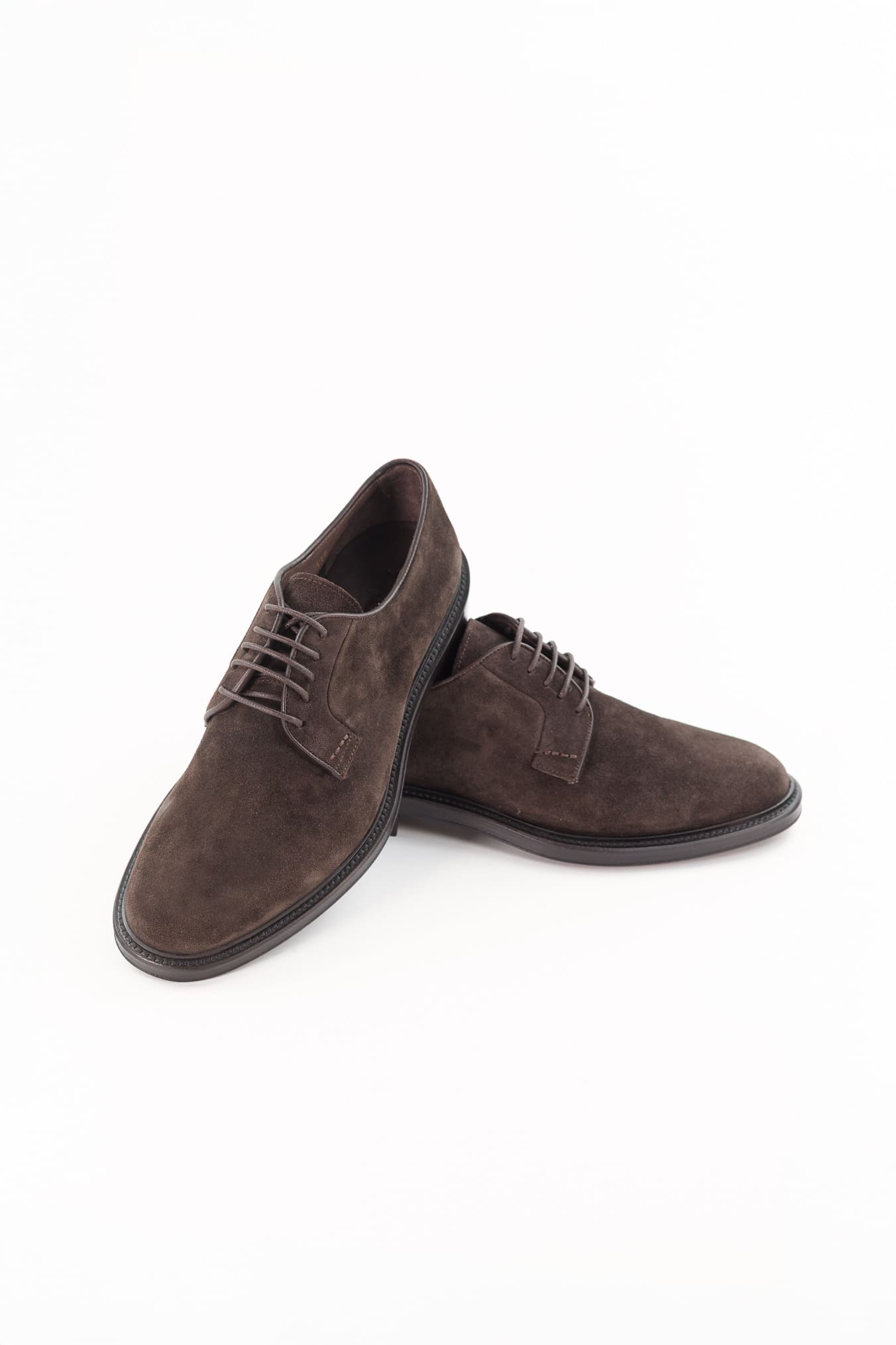 ANDREA VENTURA Scarpe Derby Suede Testa di Moro