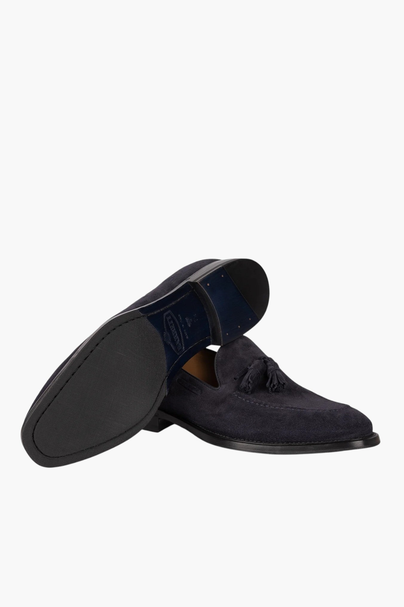 BARRETT Mocassini Nappine Suede Blu Scuro