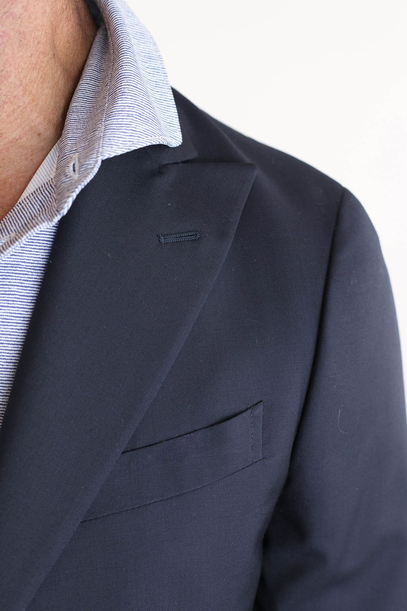 BOGLIOLI Abito Fresco Lana Blu Scuro