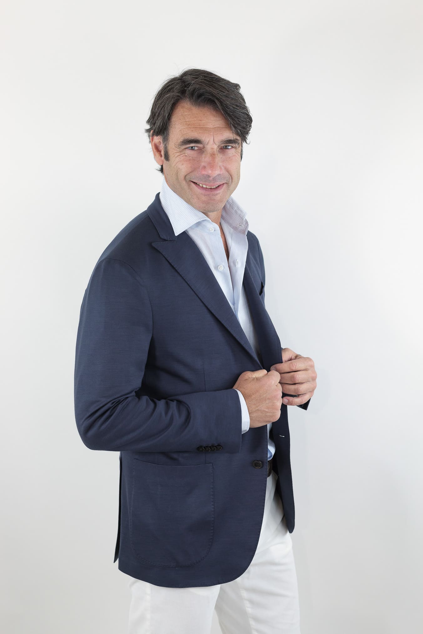 BOGLIOLI Giacca K-Jacket Lana Washed Blu