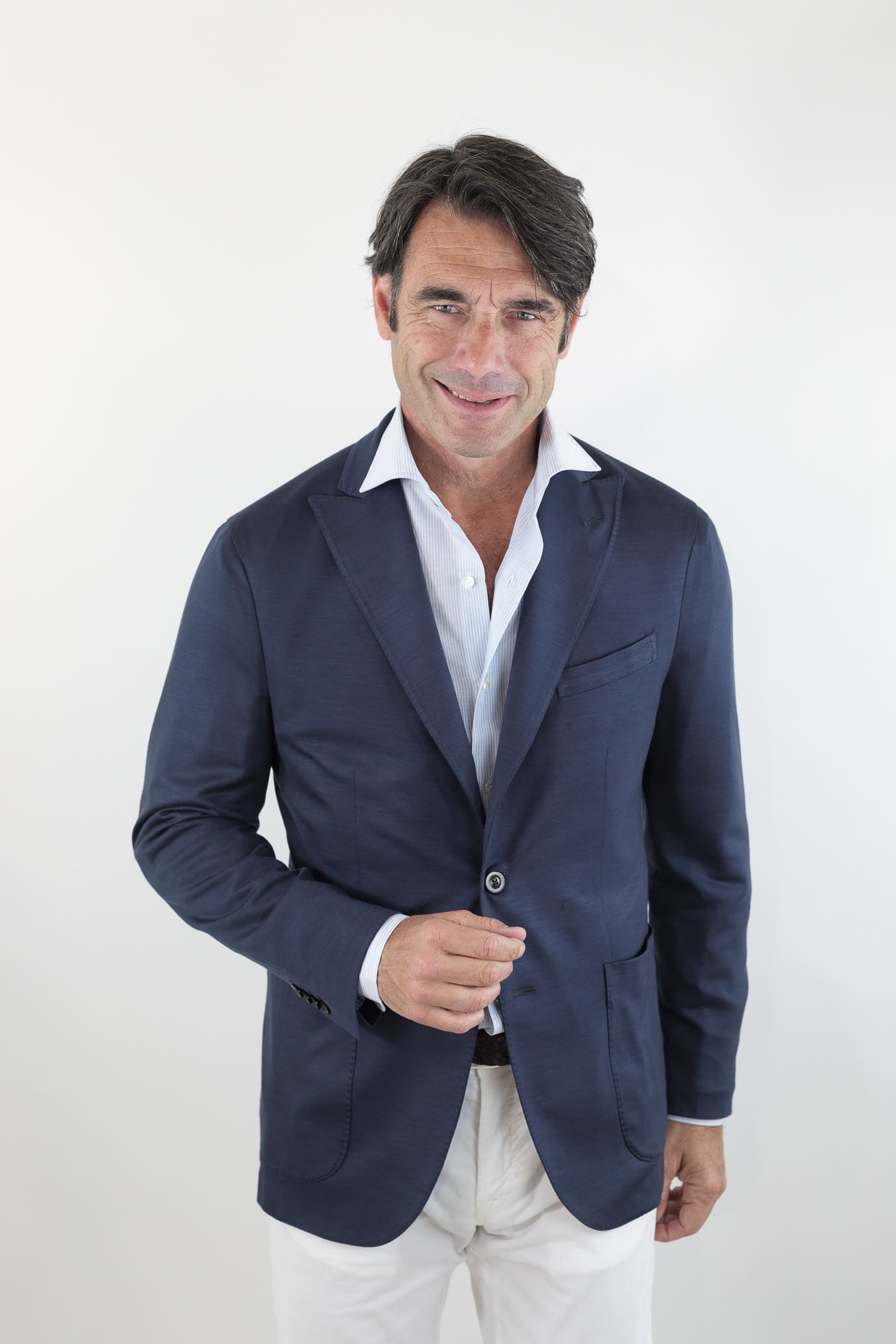 BOGLIOLI Giacca K-Jacket Lana Washed Blu