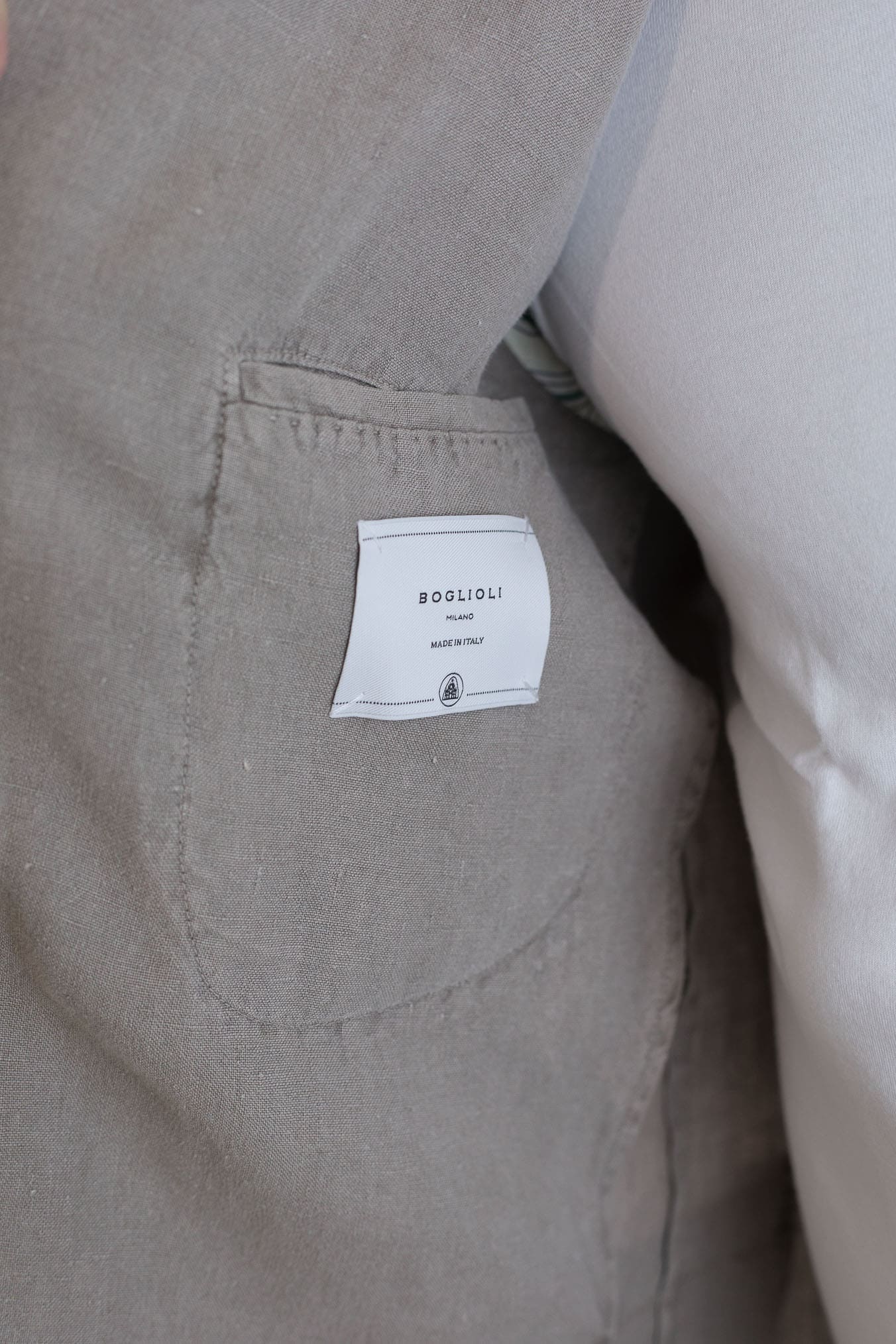 BOGLIOLI Abito K-Jacket Lino Washed Beige