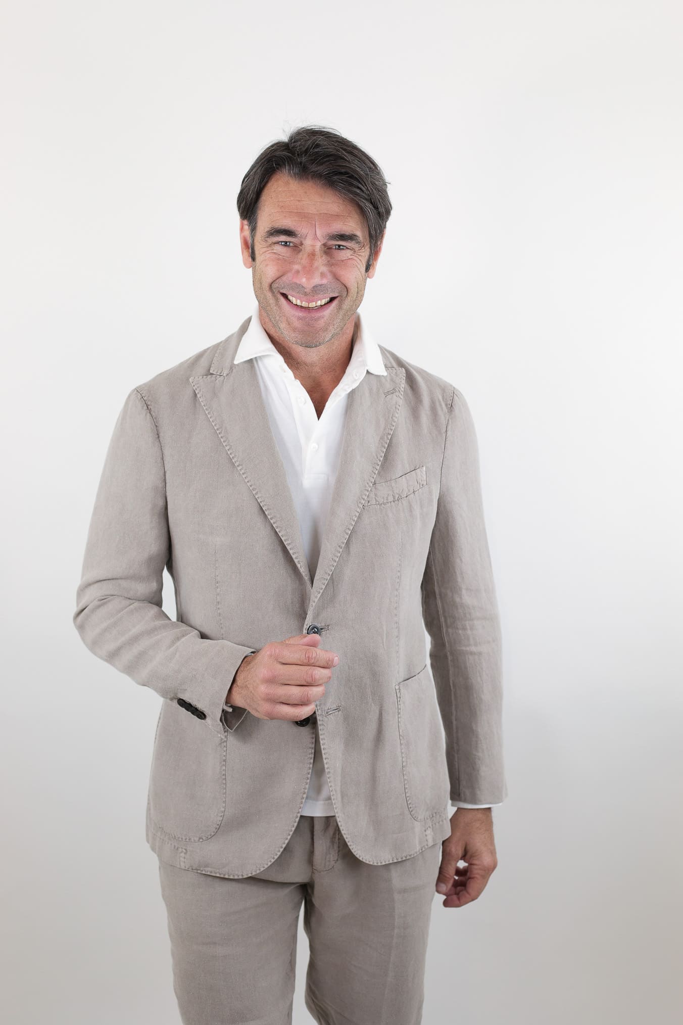 BOGLIOLI Abito K-Jacket Lino Washed Beige