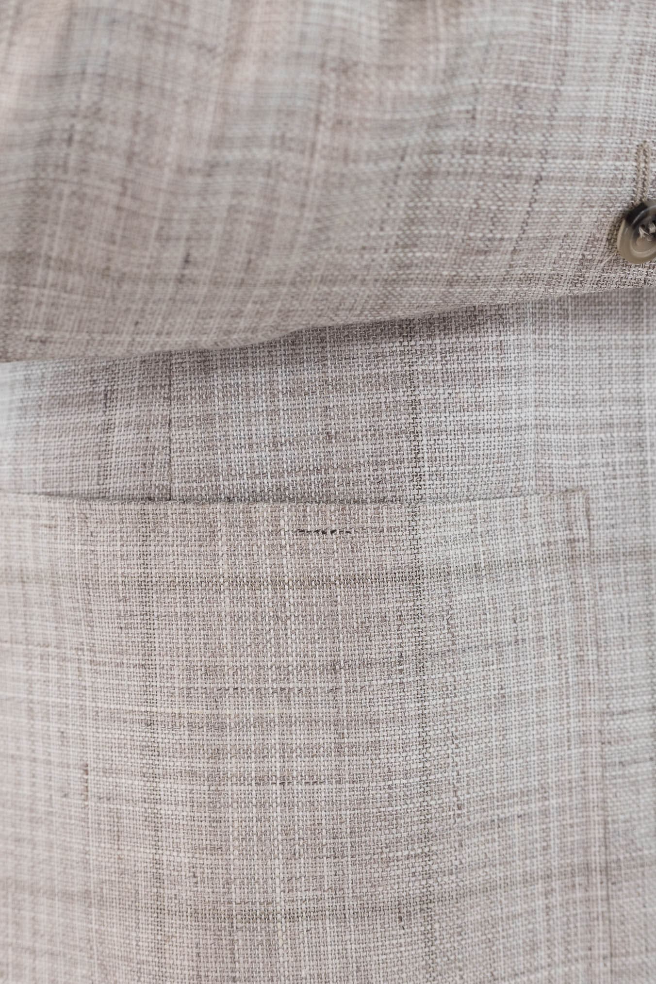 CANALI Giacca "Kei" Principe di Galles Beige