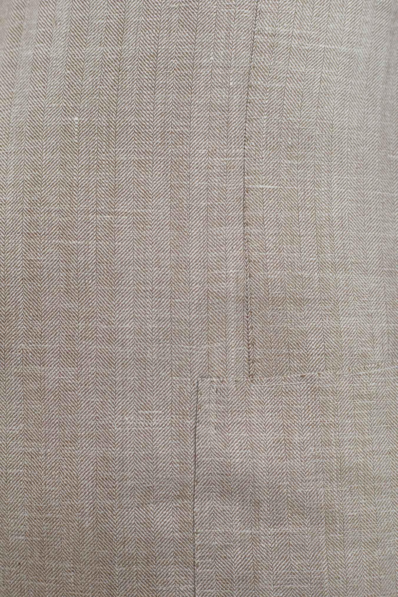 CESARE ATTOLINI Giacca Spigata Lana Seta Lino Beige