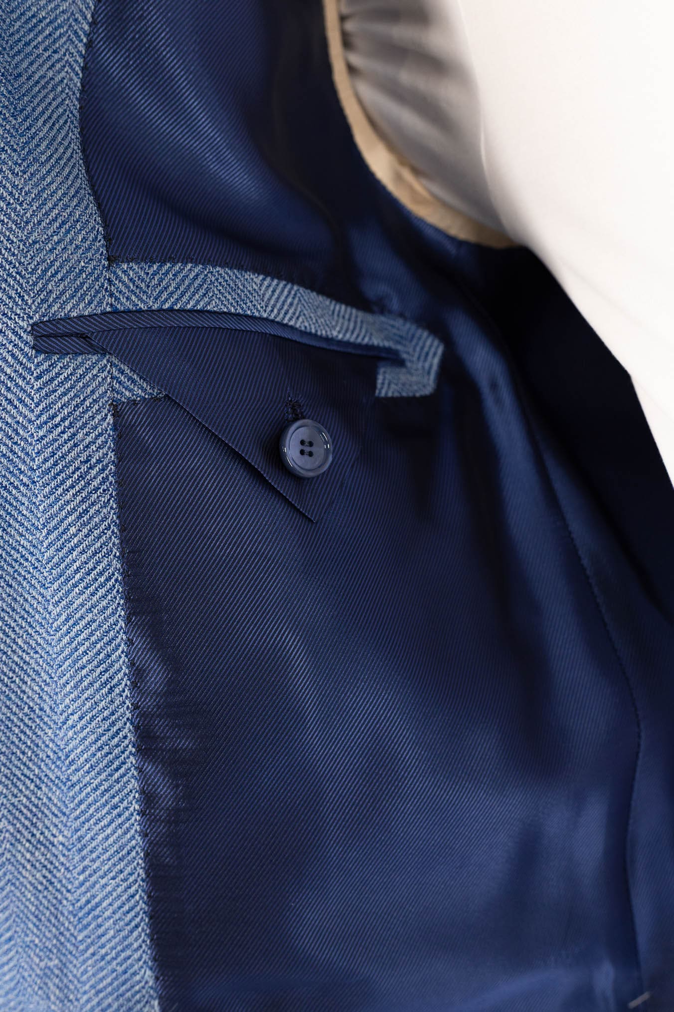 CESARE ATTOLINI Giacca Spigata Azzurra