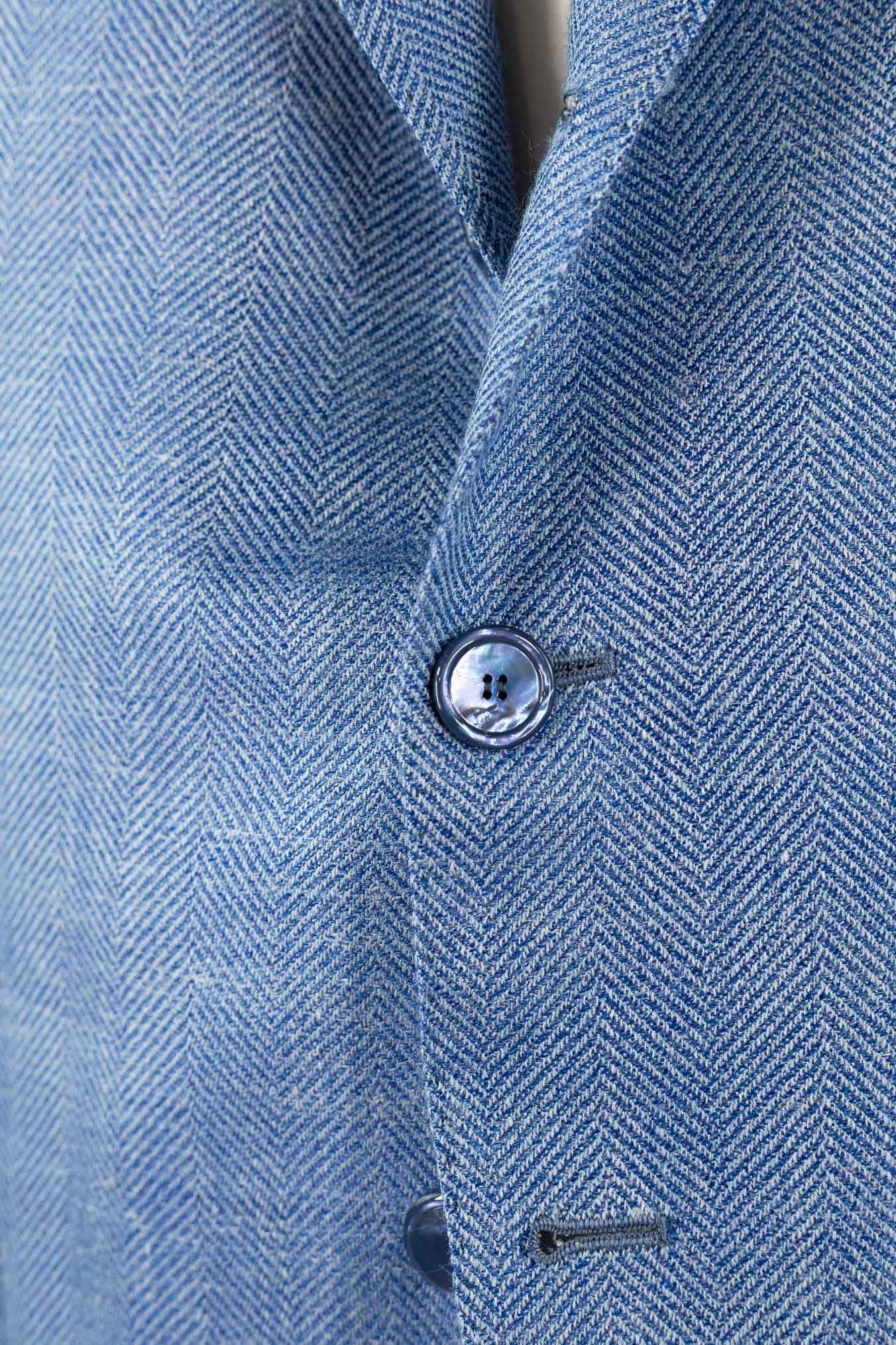 CESARE ATTOLINI Giacca Spigata Azzurra