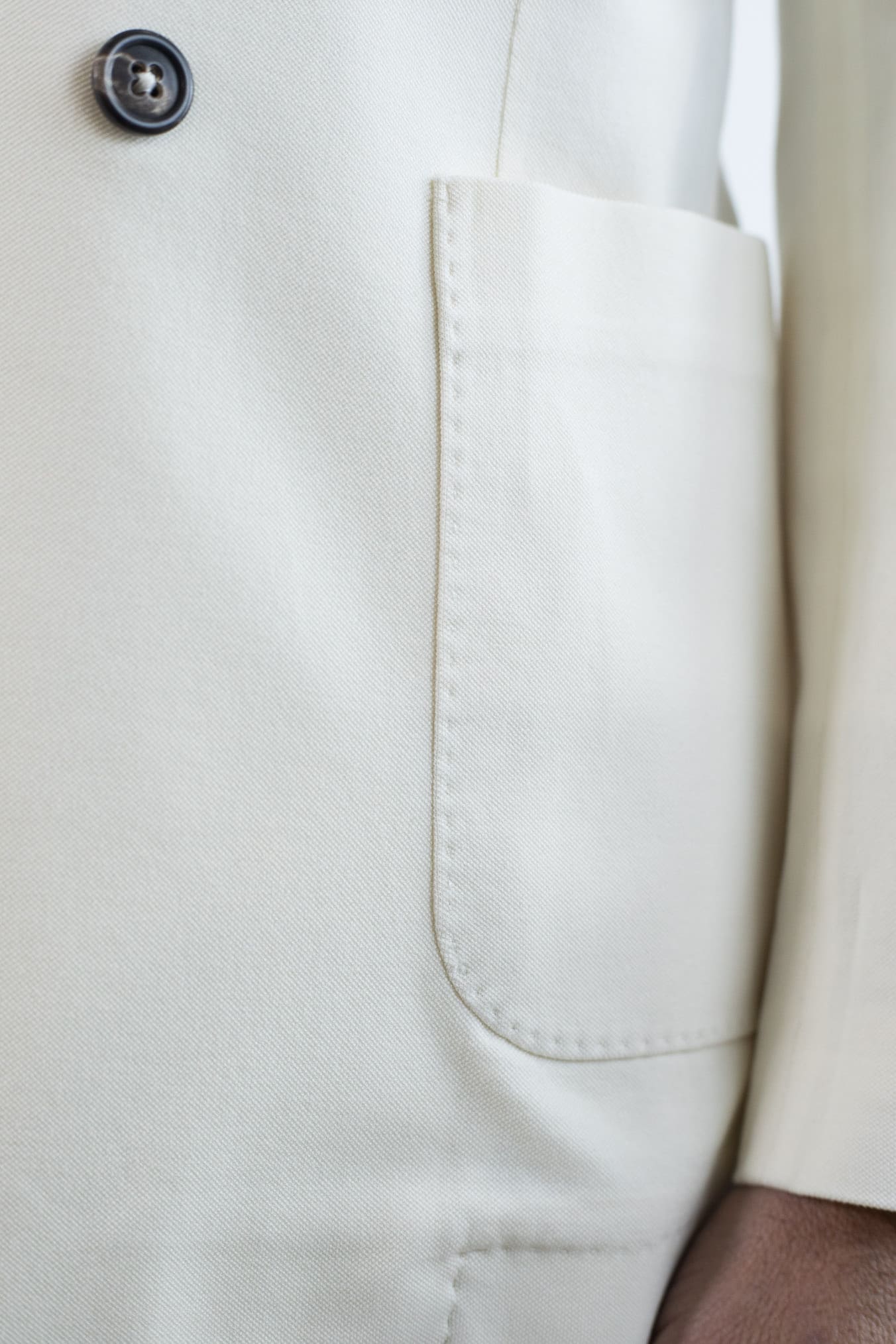 CIRCOLO 1901 Giacca Doppiopetto Cotone Piquet Bianco