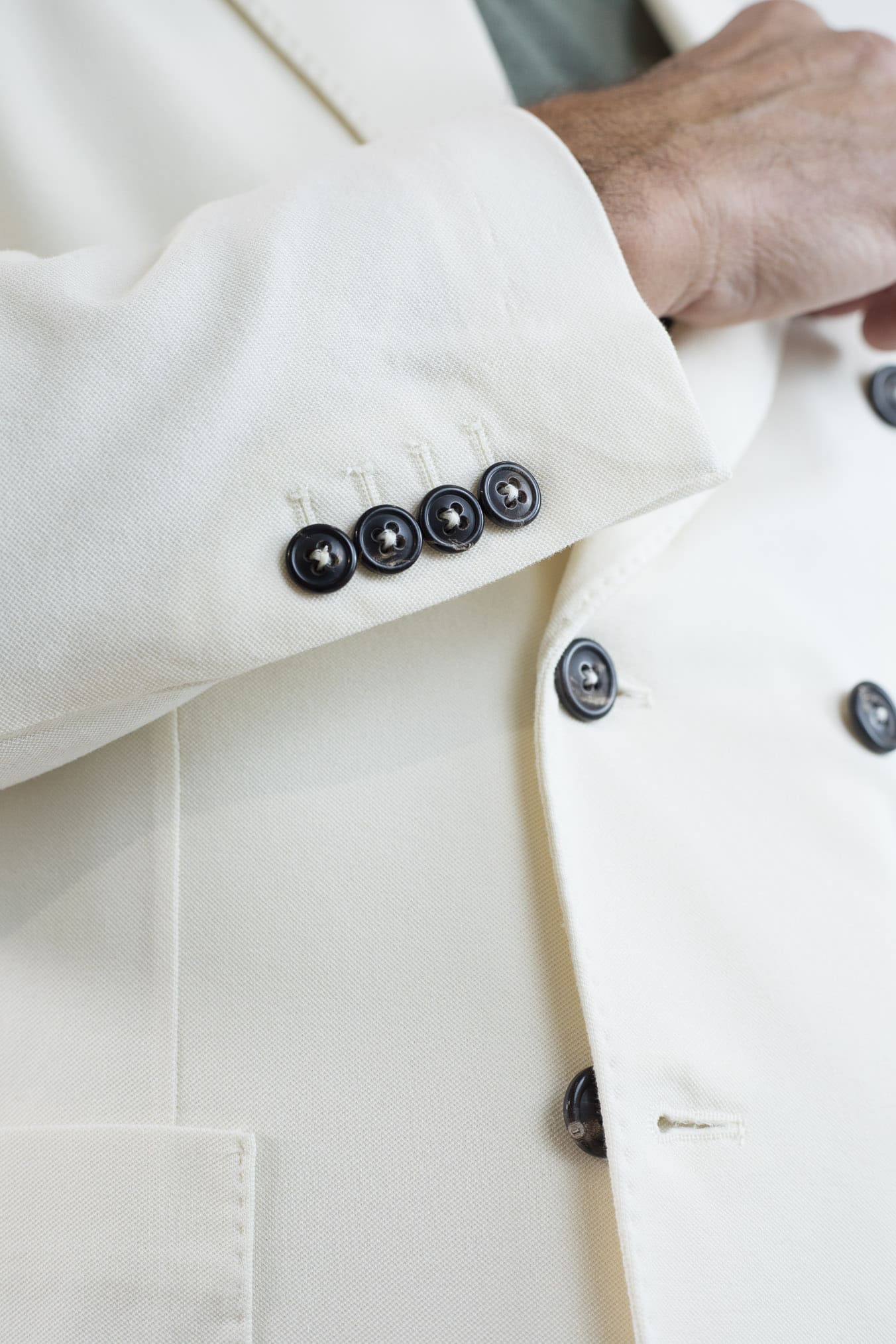 CIRCOLO 1901 Giacca Doppiopetto Cotone Piquet Bianco