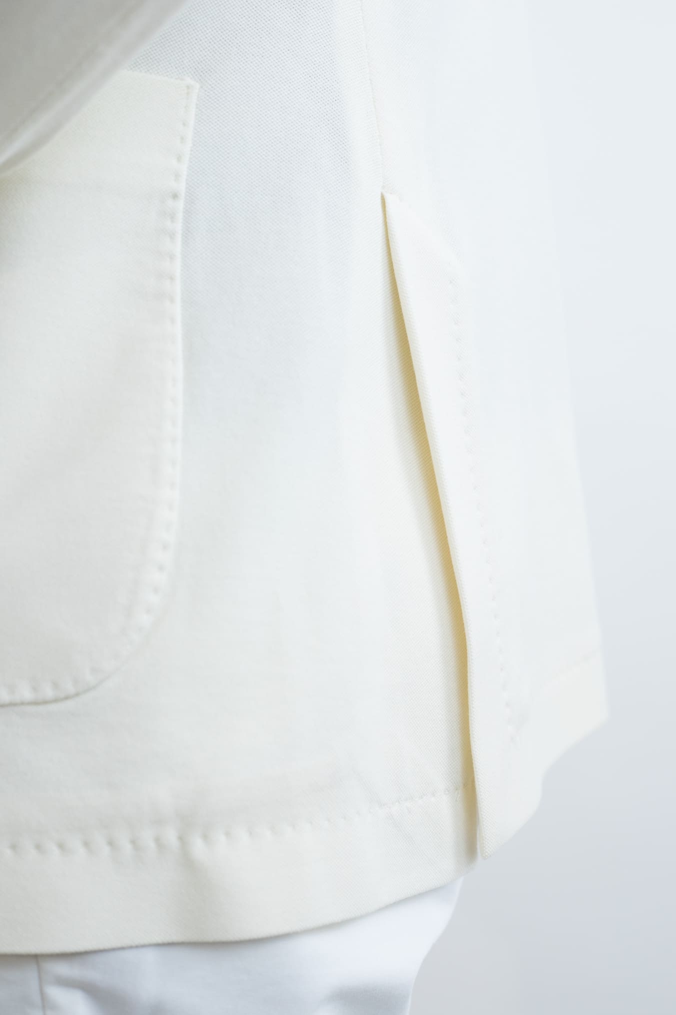 CIRCOLO 1901 Giacca Doppiopetto Cotone Piquet Bianco