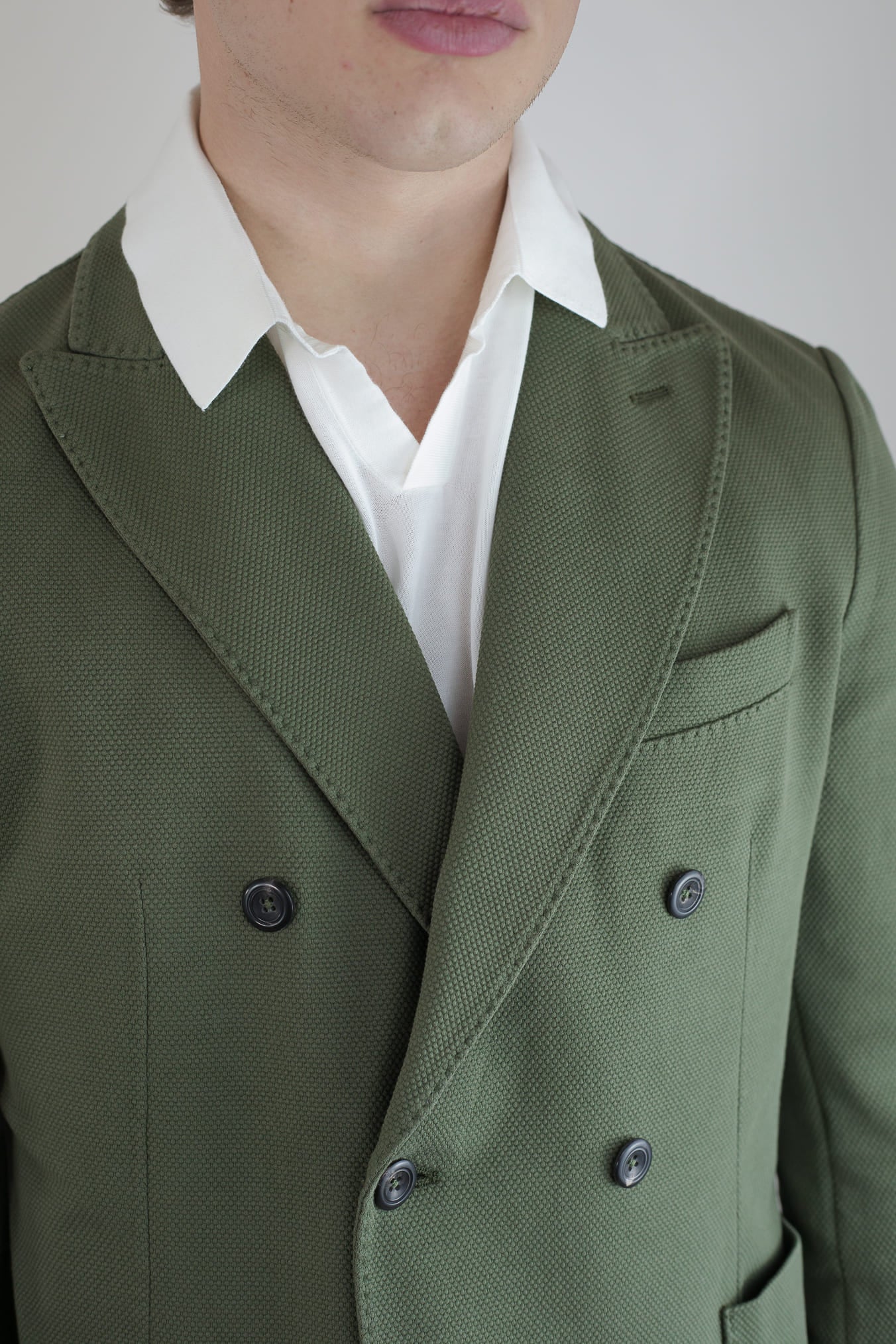 CIRCOLO 1901 Giacca Doppiopetto Jersey Cotone Oxford