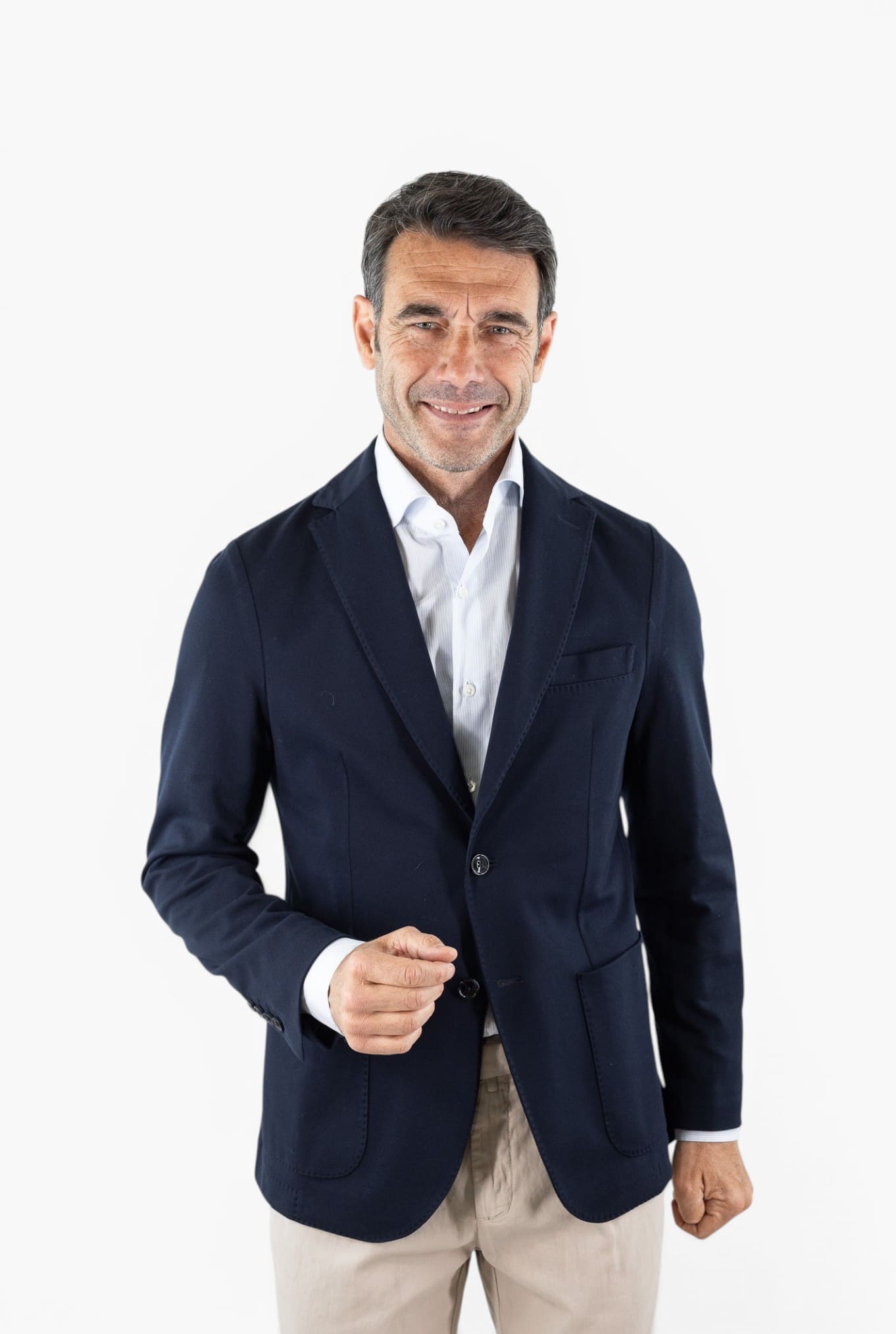 CIRCOLO 1901 Giacca Jersey Cotone Piquet Blu