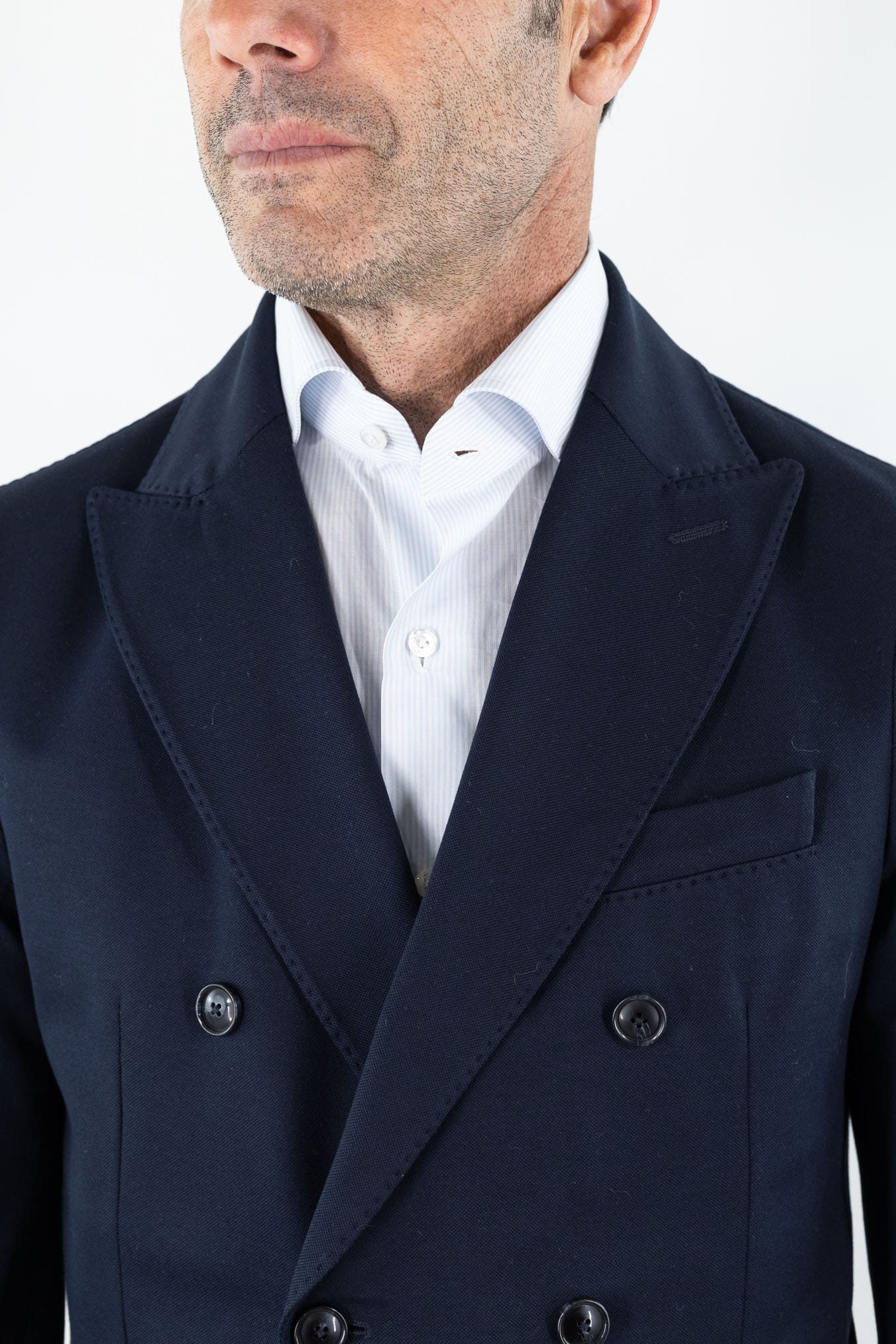 CIRCOLO 1901 Giacca Doppiopetto Jersey Cotone Blu