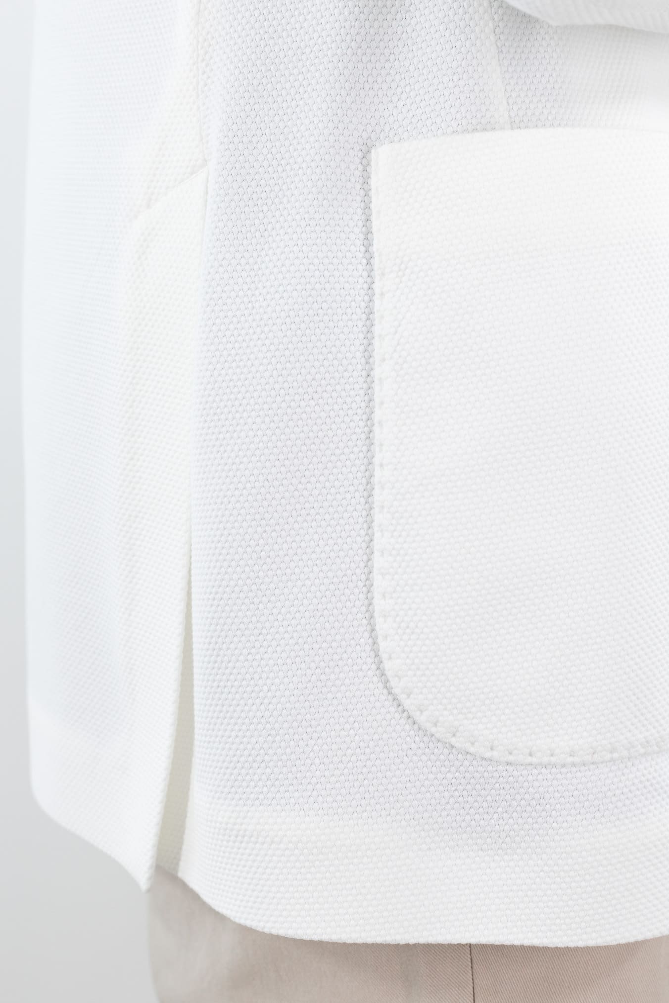 CIRCOLO 1901 Giacca Jersey Cotone Piquet Bianco