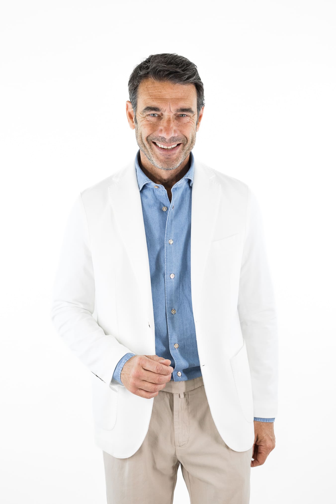 CIRCOLO 1901 Giacca Jersey Cotone Piquet Bianco
