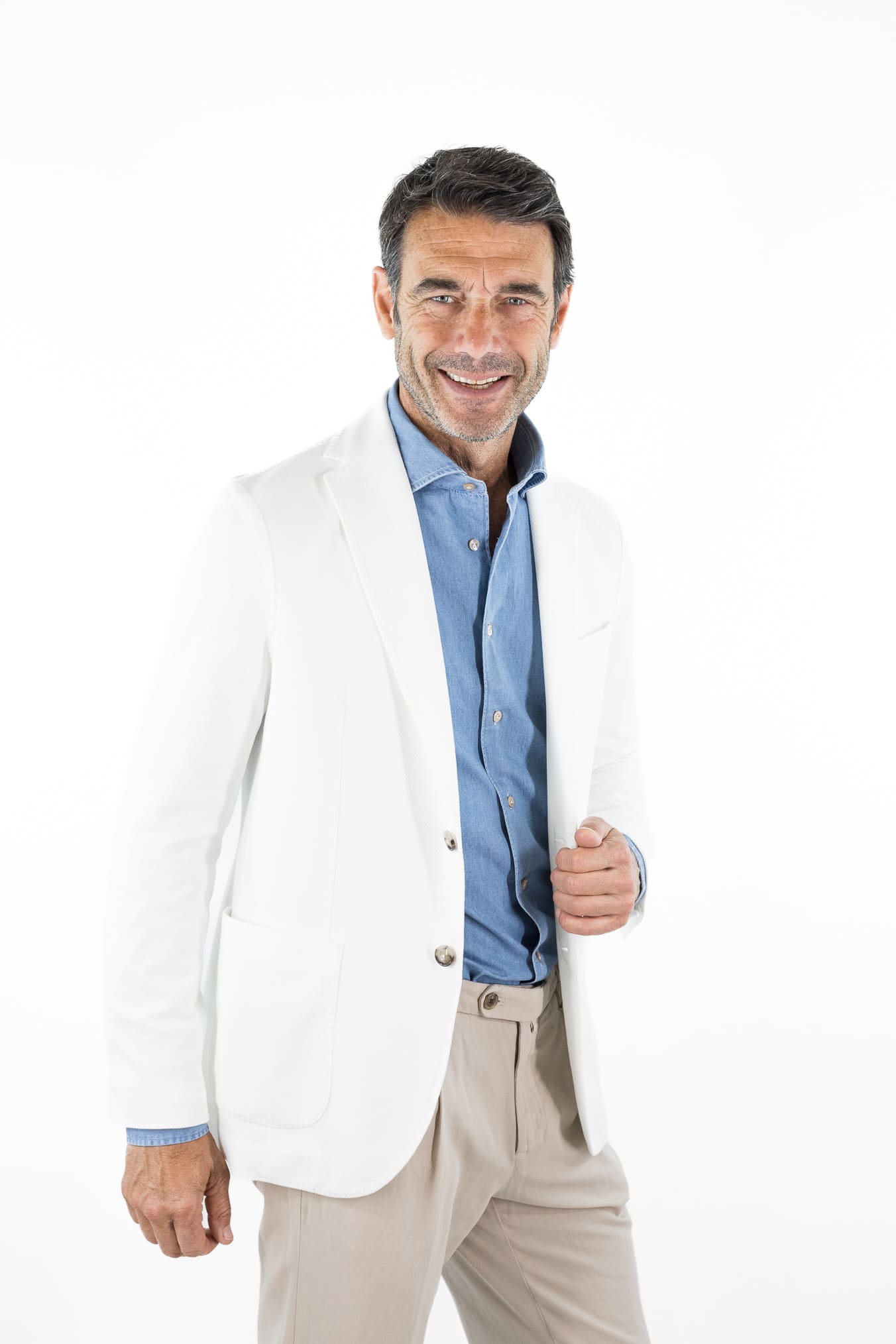 CIRCOLO 1901 Giacca Jersey Cotone Piquet Bianco