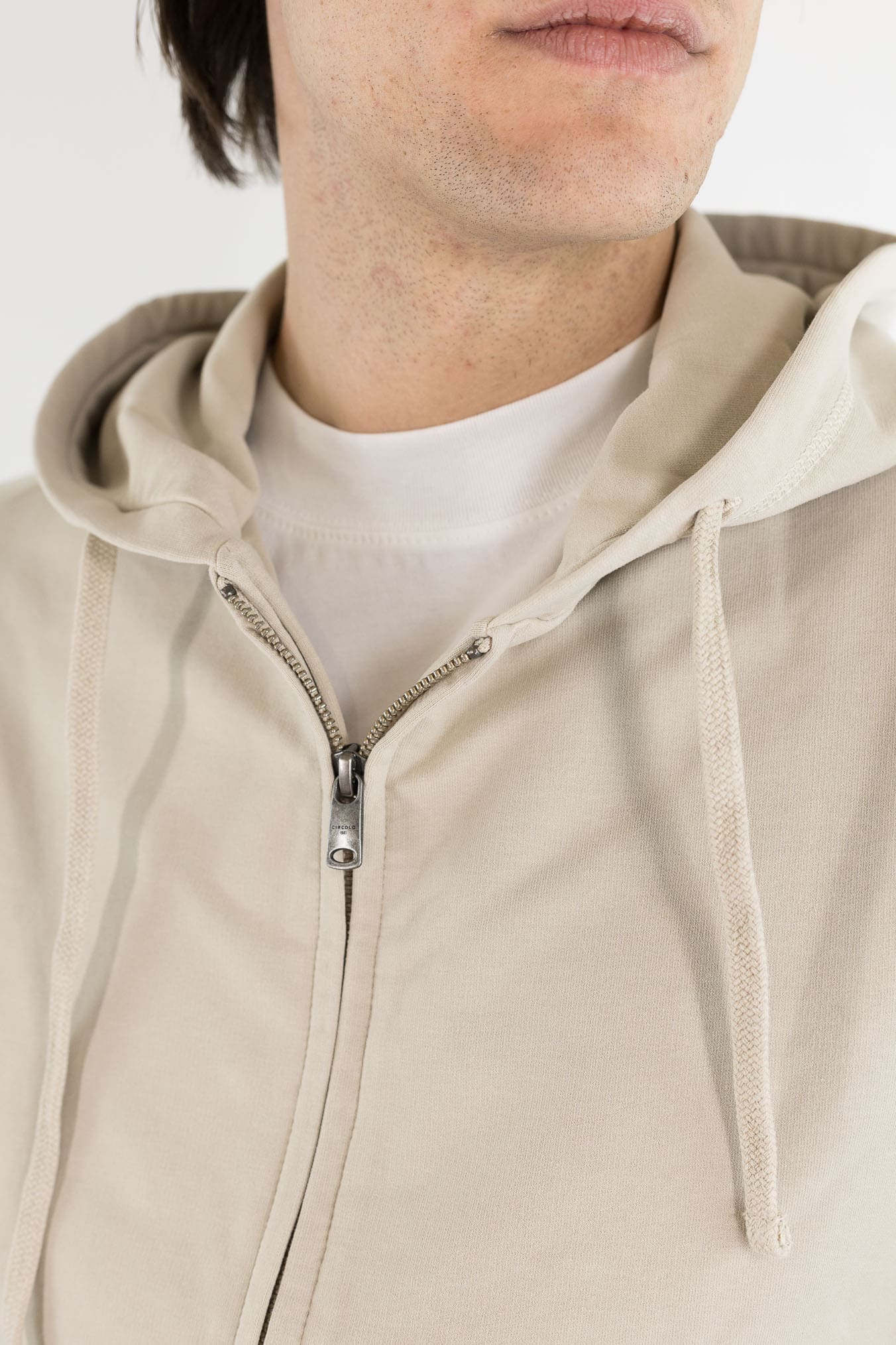 CIRCOLO 1901 Felpa Cappuccio Cotone Beige