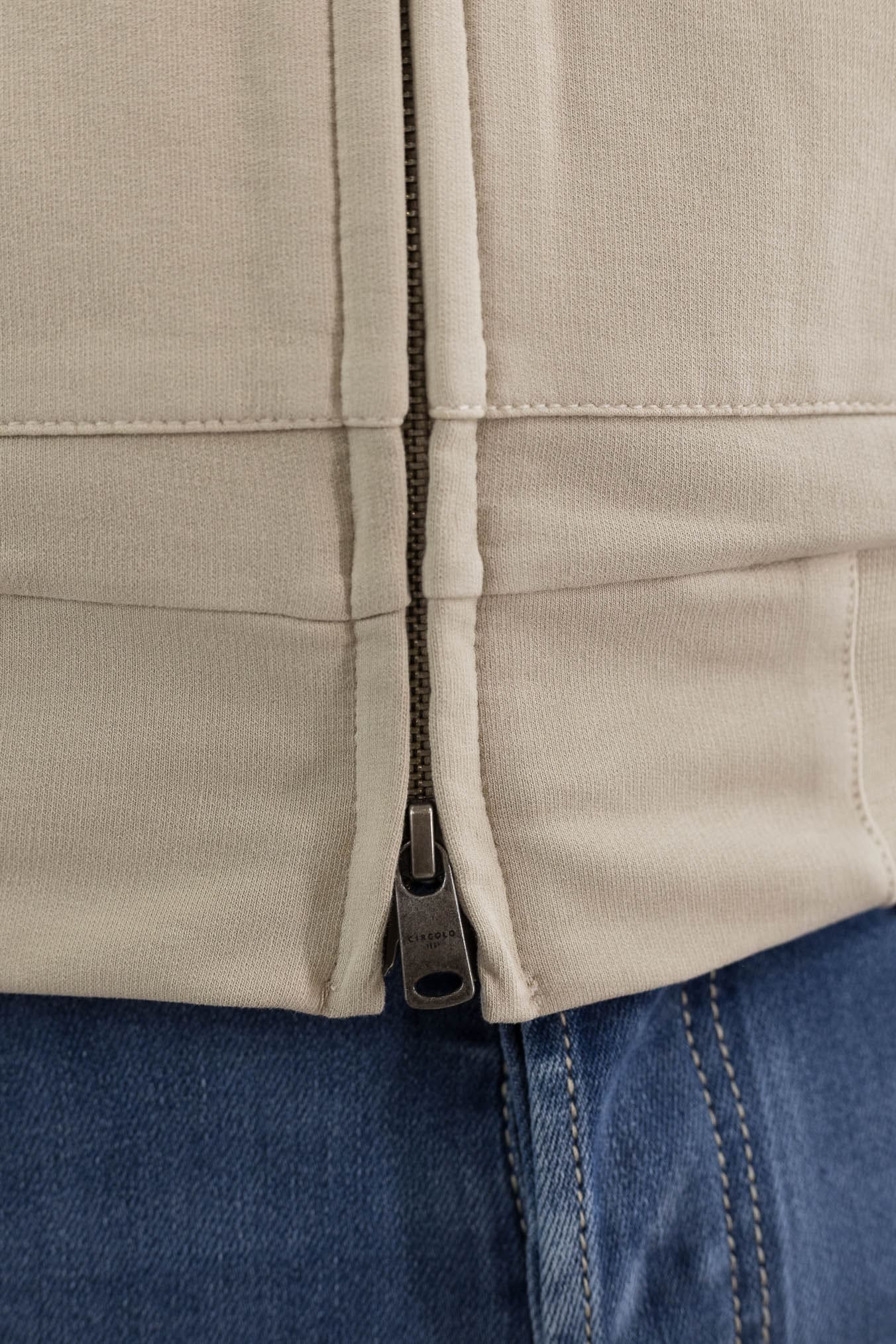 CIRCOLO 1901 Felpa Cappuccio Cotone Beige