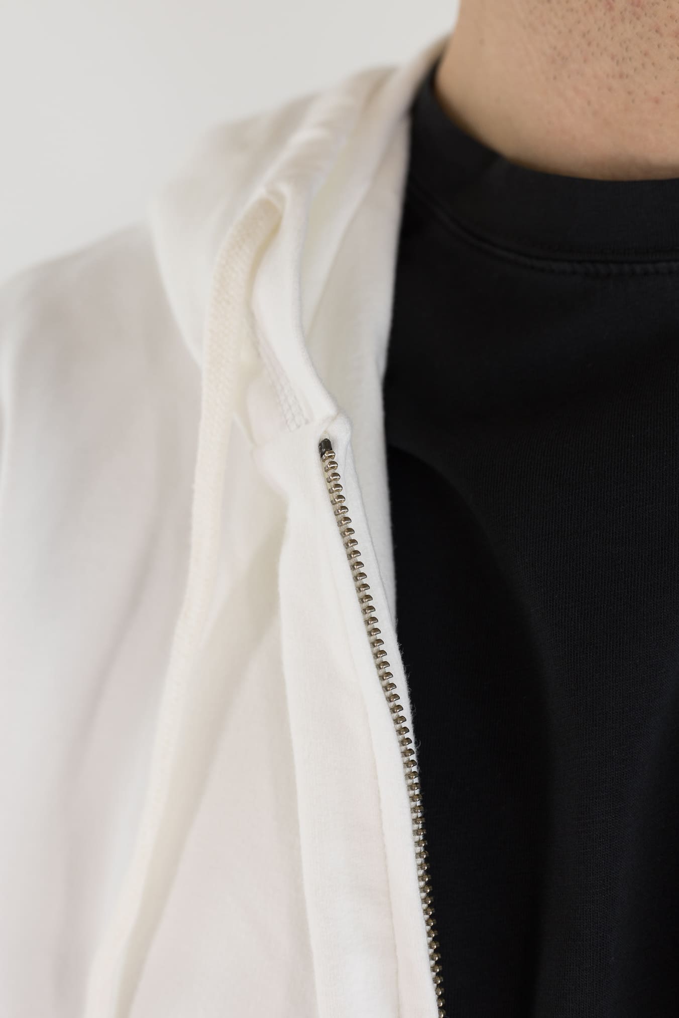 CIRCOLO 1901 Felpa Cappuccio Cotone Bianco Latte