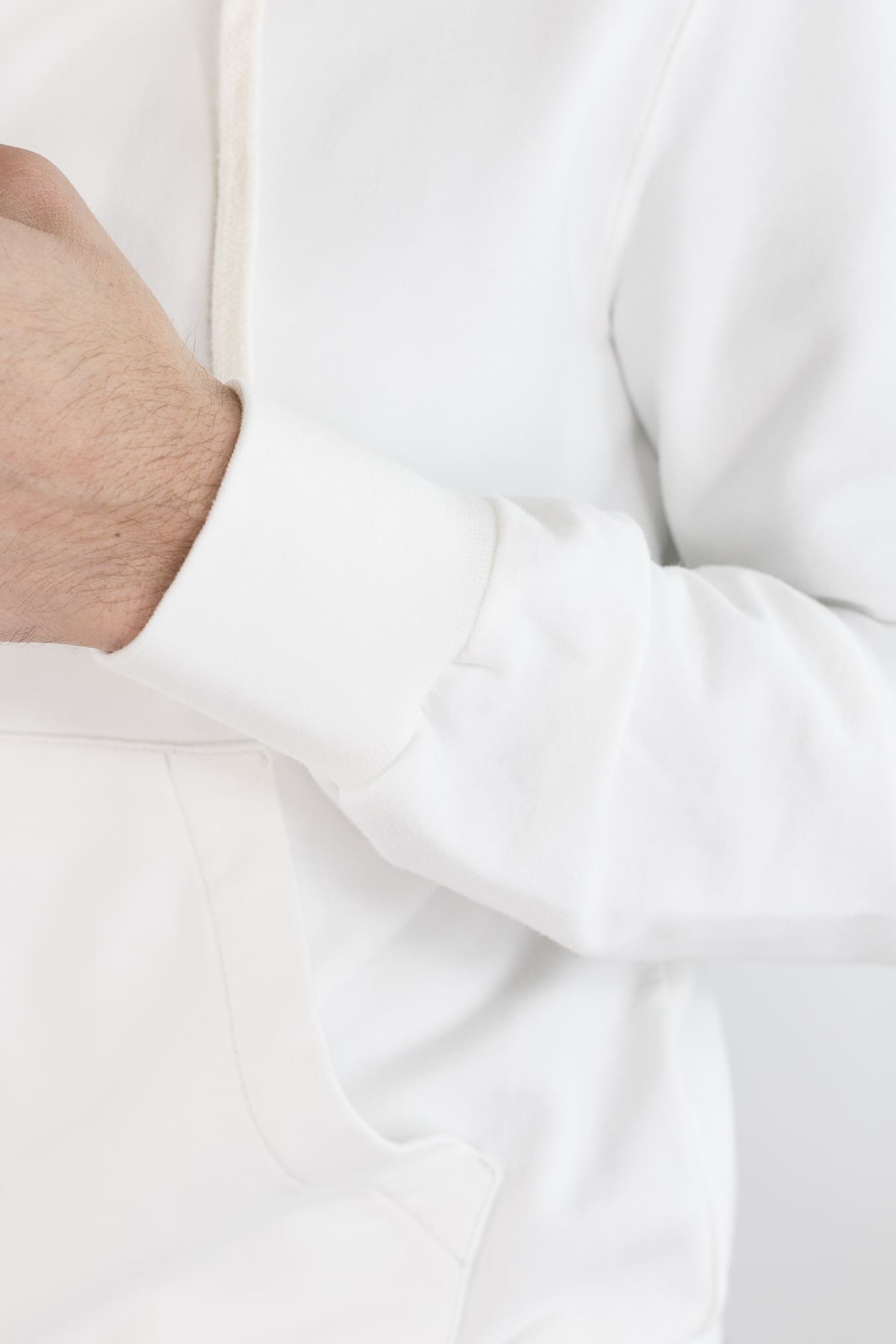 CIRCOLO 1901 Felpa Cappuccio Cotone Bianco Latte