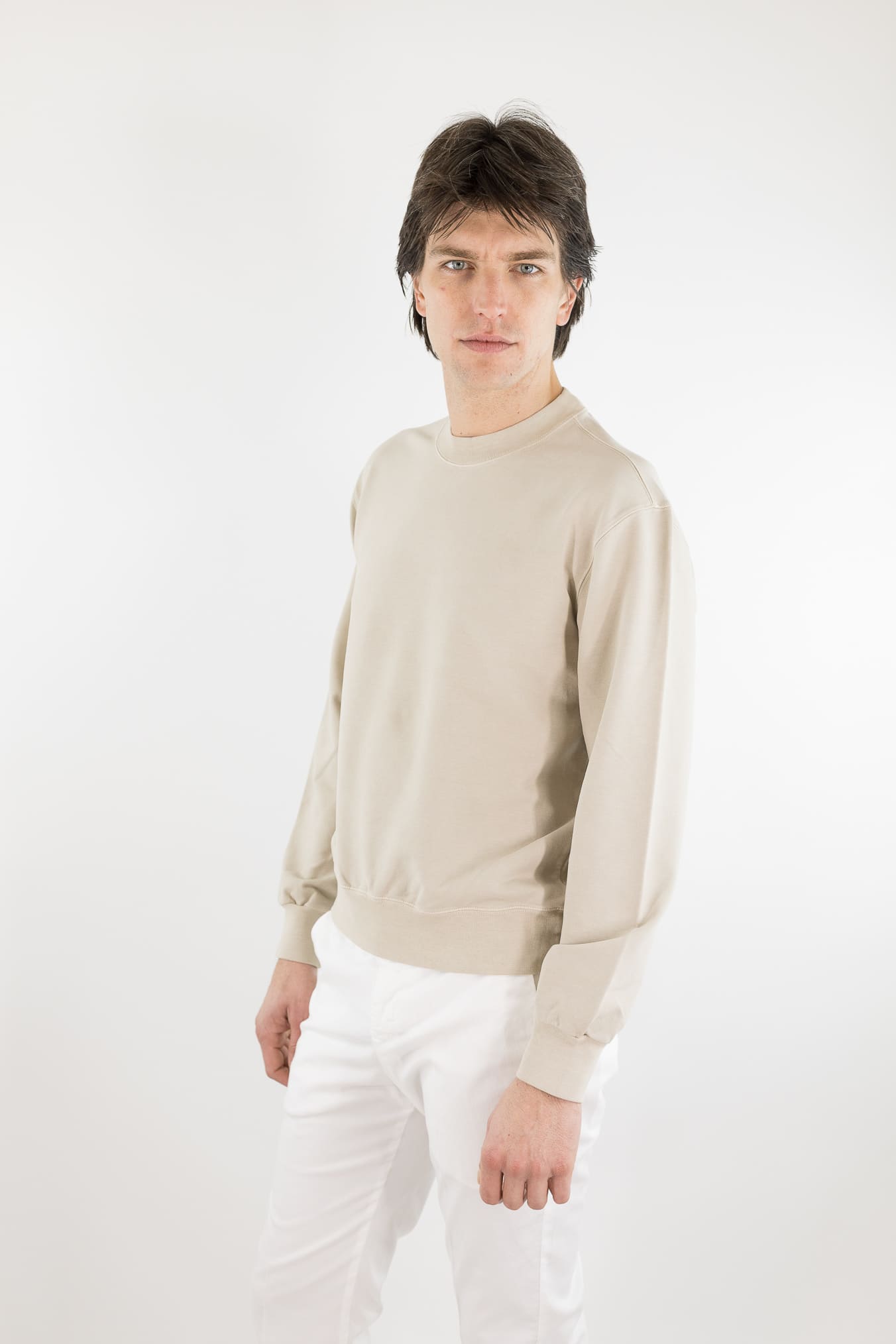 CIRCOLO 1901 Felpa Jersey Cotone Beige