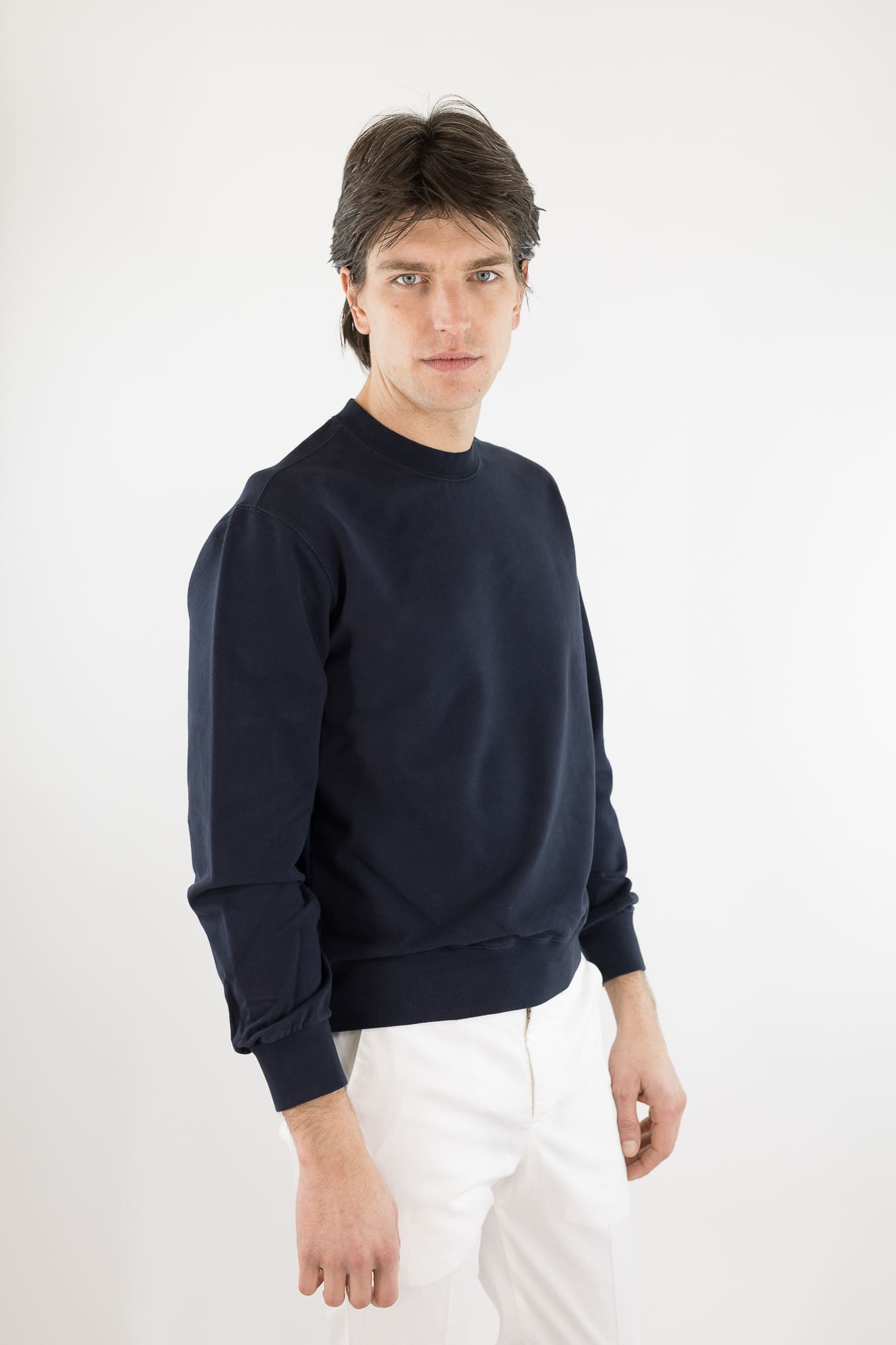 CIRCOLO 1901 Felpa Jersey Cotone Blu
