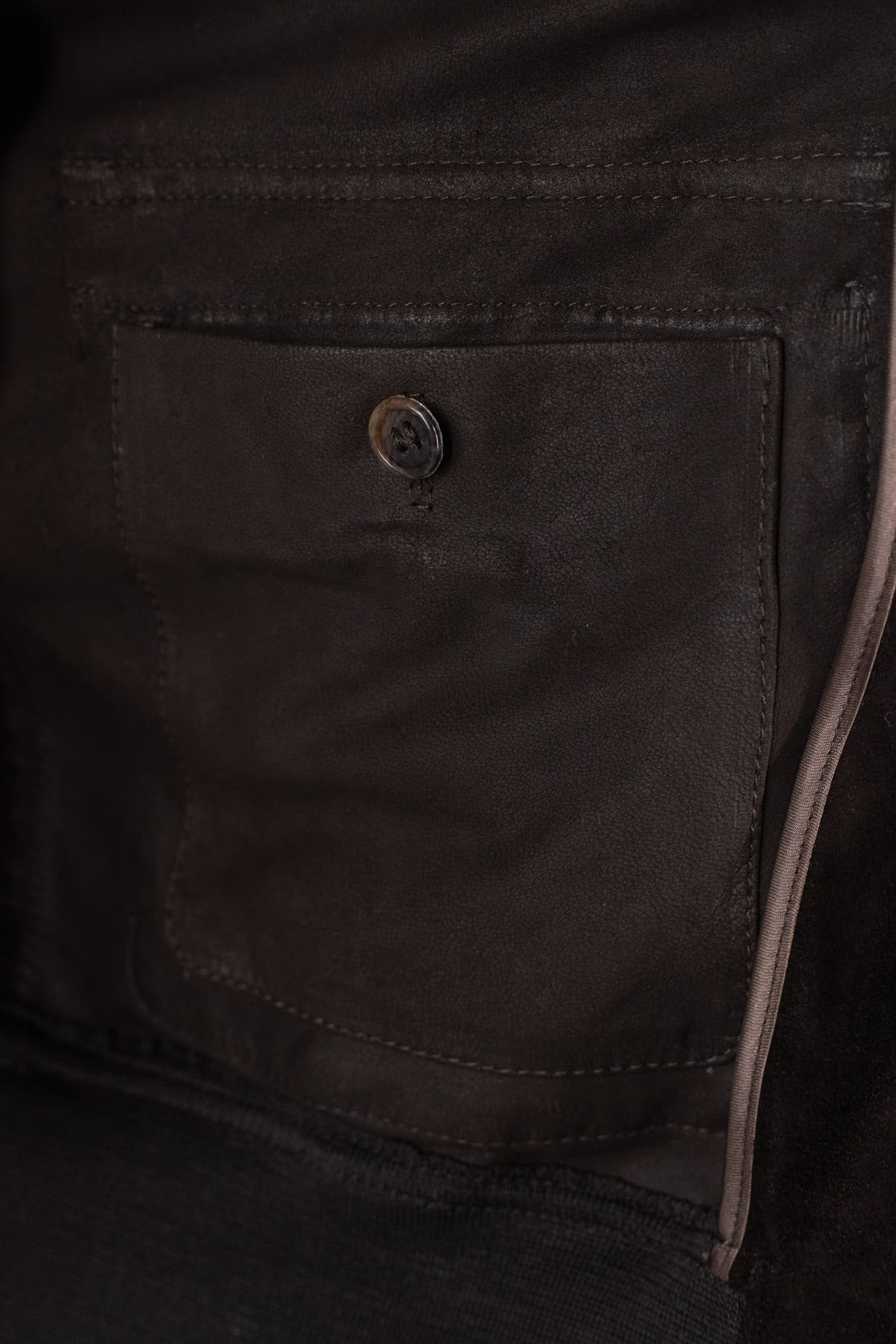 CONTRASTWAY Giubbotto Suede Light Wash Moro