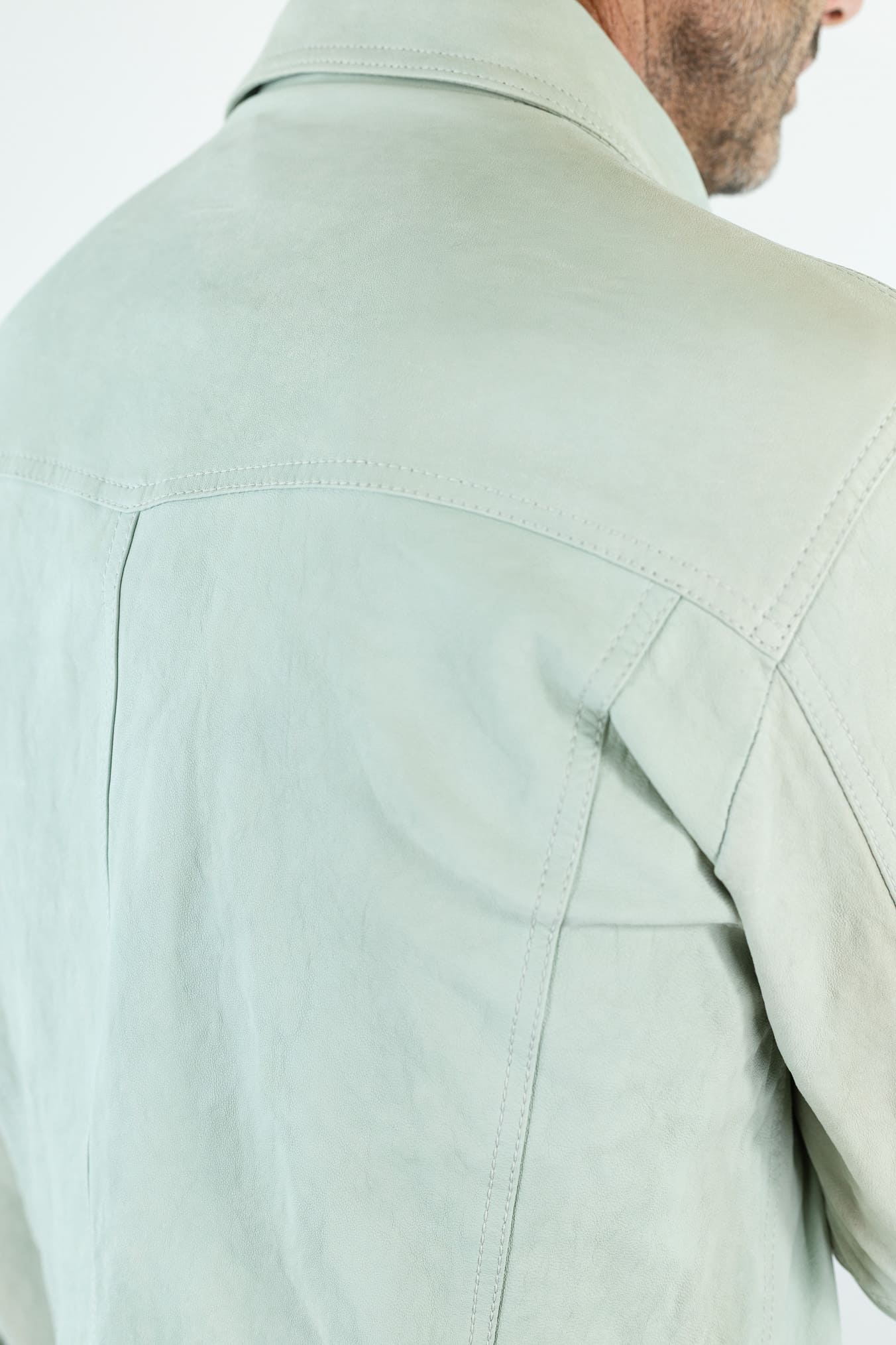 CONTRASTWAY Camicia Texana Nabuk Verde Chiaro