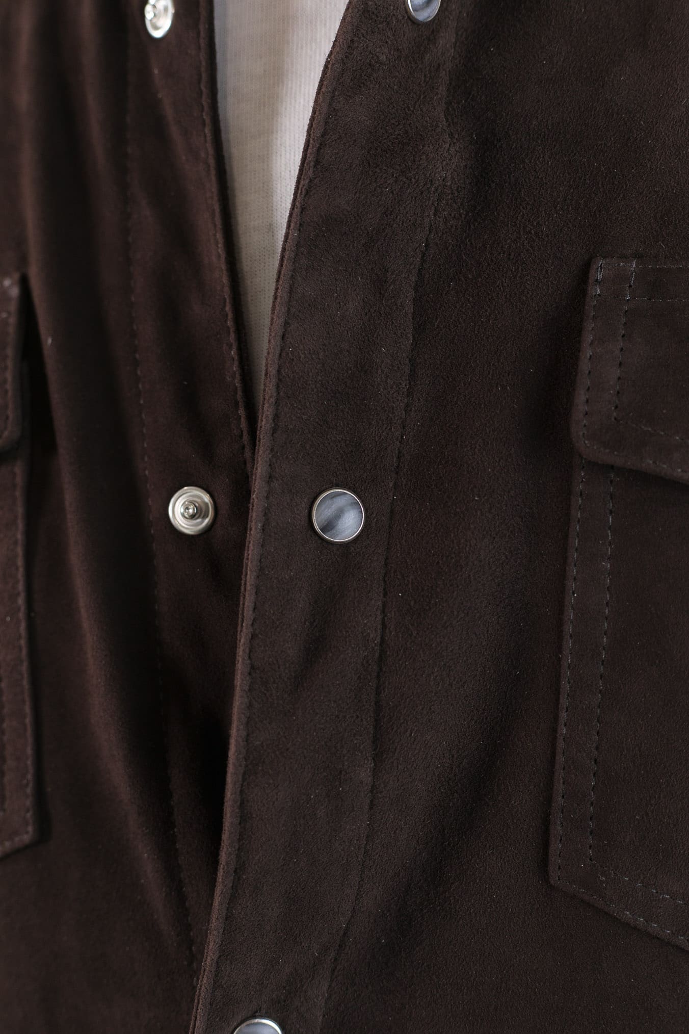 CONTRASTWAY Camicia Suede Texana Testa di Moro