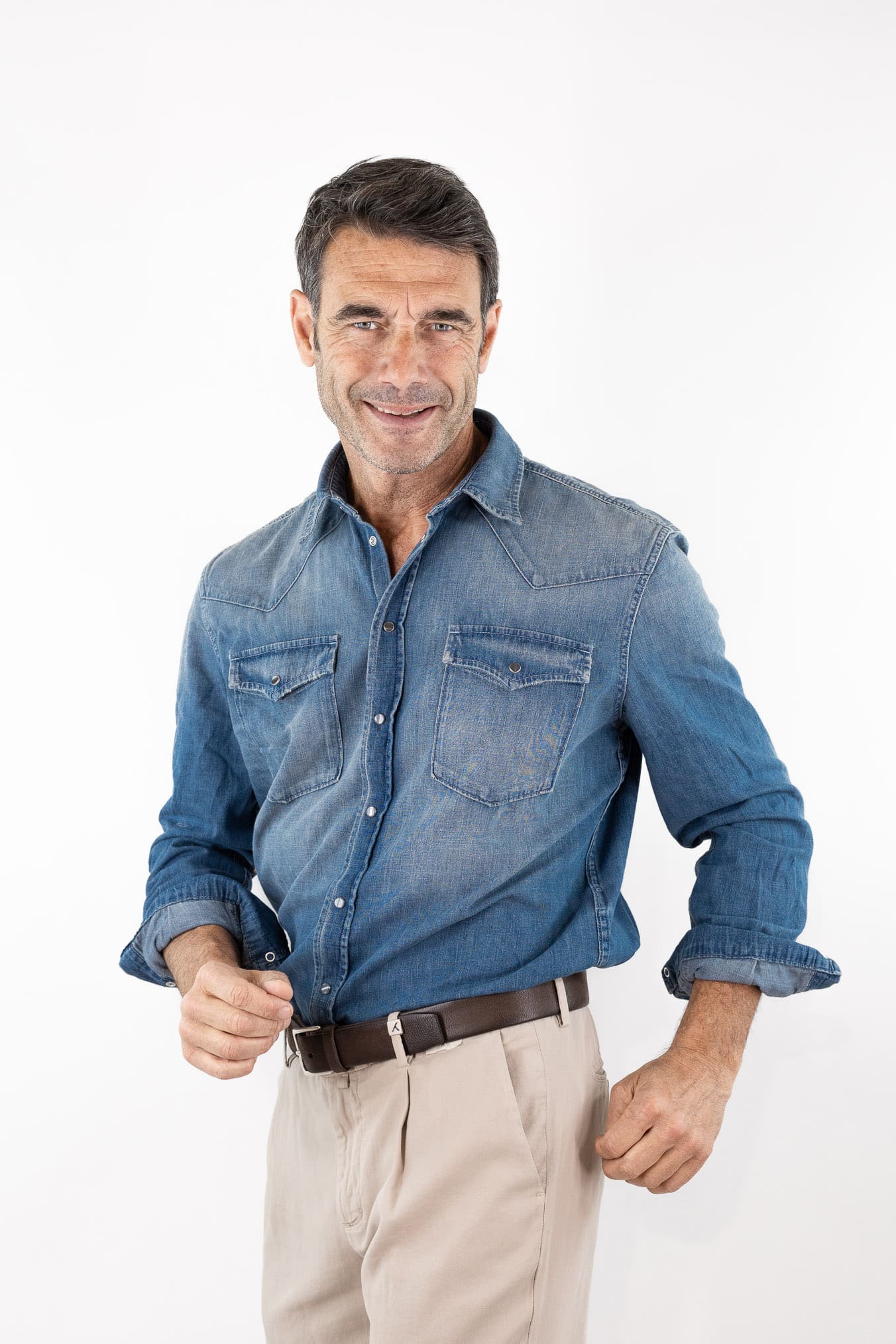 DONDUP Camicia Texana Denim