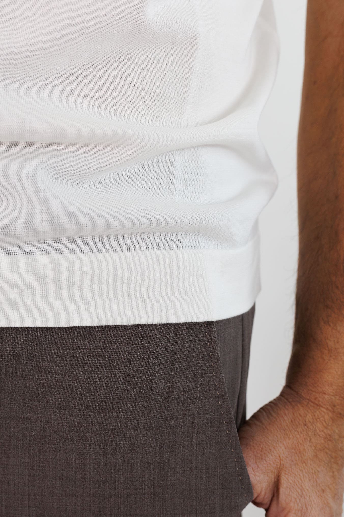 DRUMOHR Polo Cotone Frosted Superlight Bianco Latte