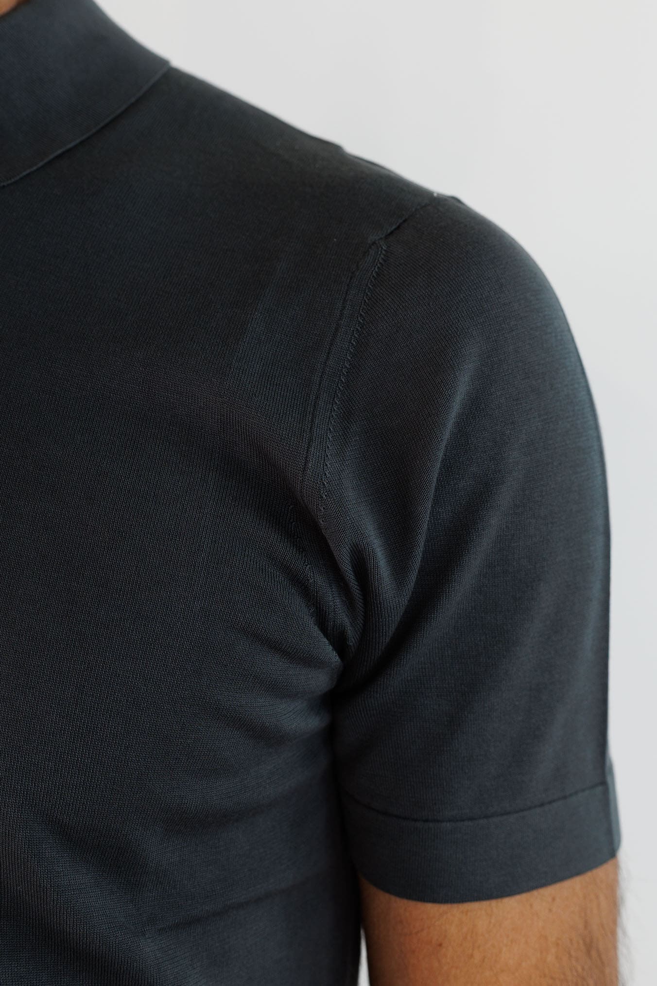 DRUMOHR Polo Cotone Frosted Superlight Nero