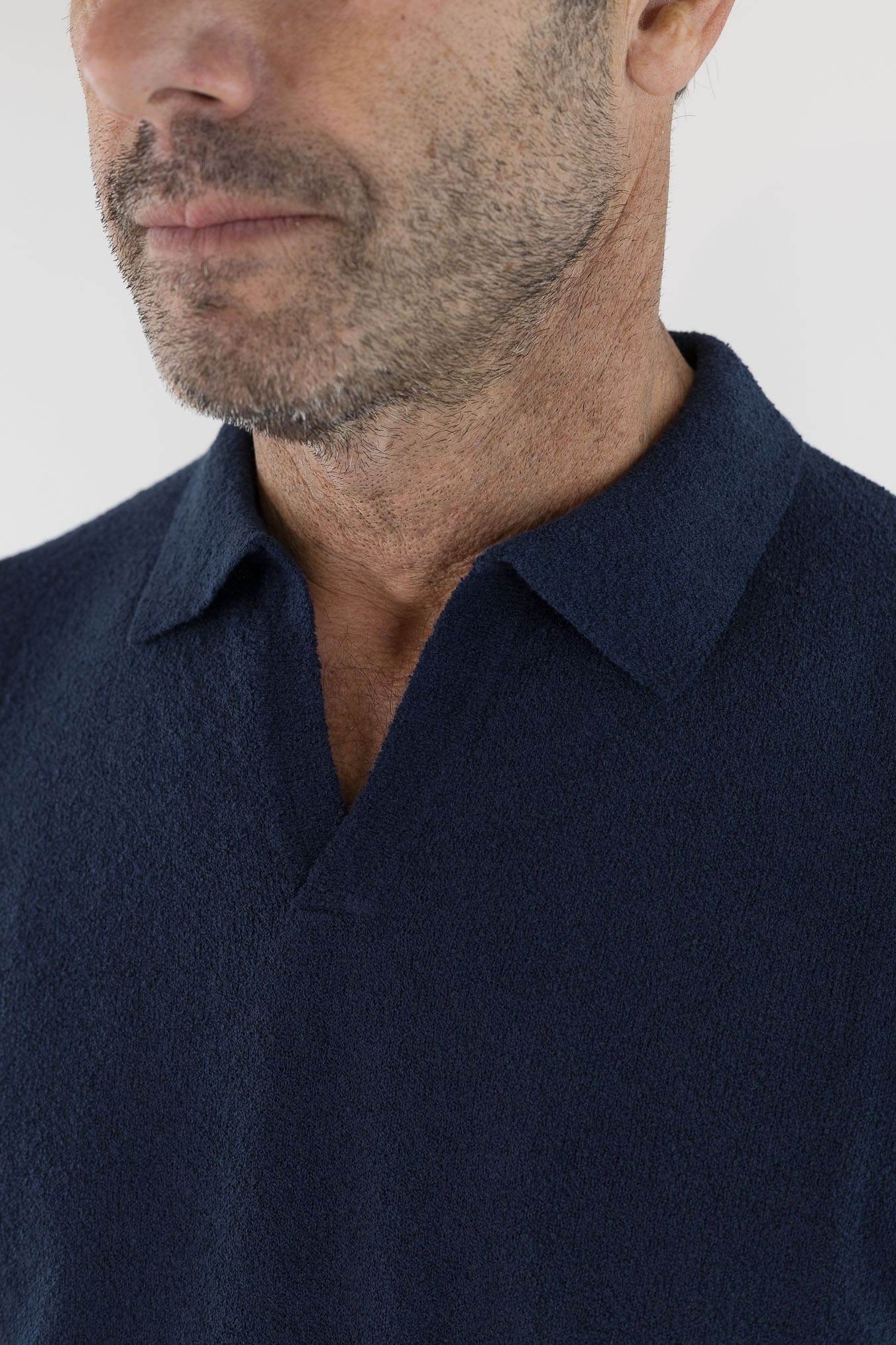 DRUMOHR Polo Spugna Superlight Blu Navy