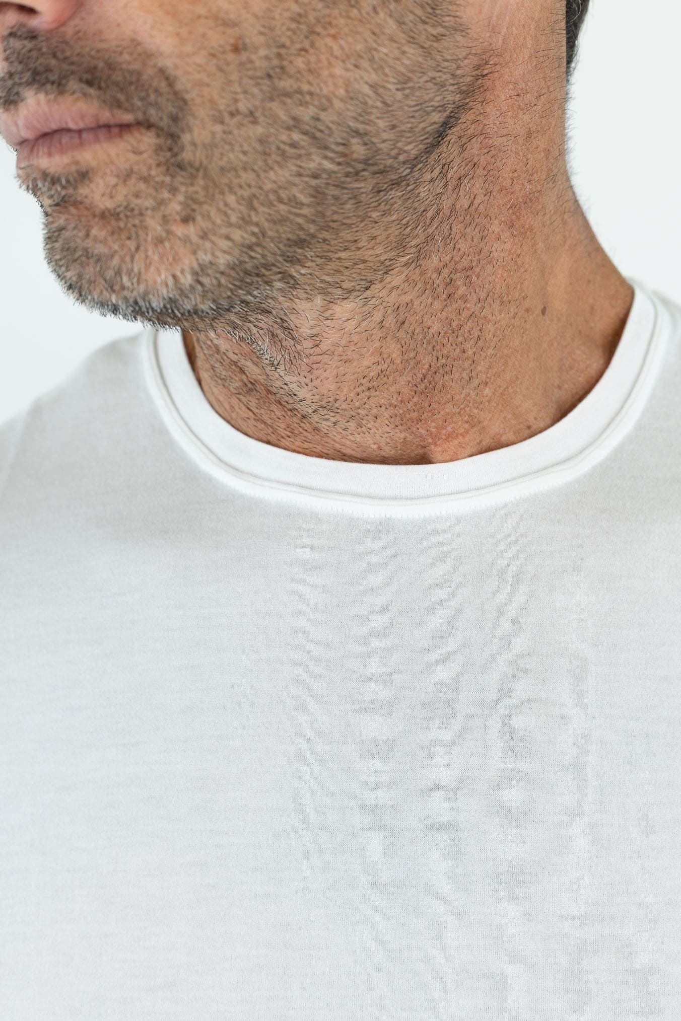 FEDELI T-Shirt "Gary" Cotone Superleggero Bianco